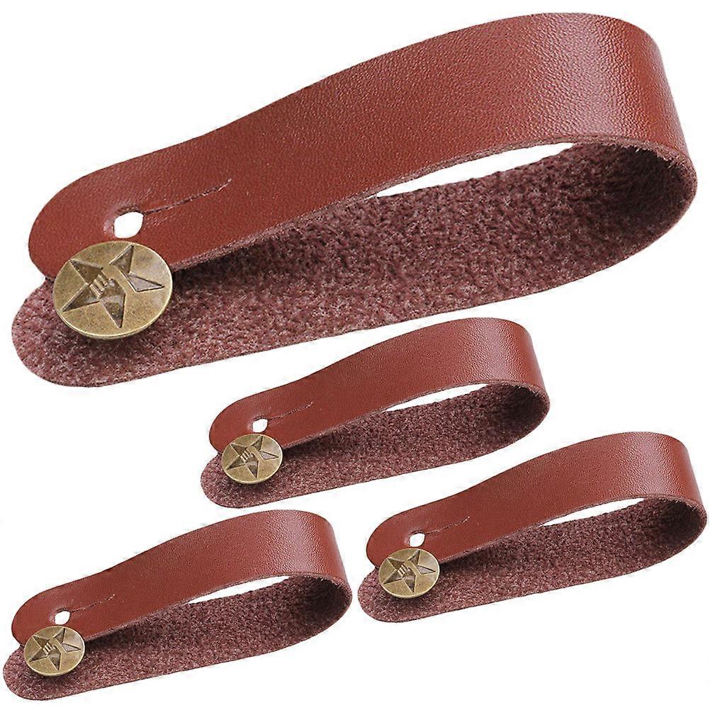 Guitar Headstock Strap Anti Slip Durable Usage Music Performance Practice Sessions 21x2.2cm 4Pcs