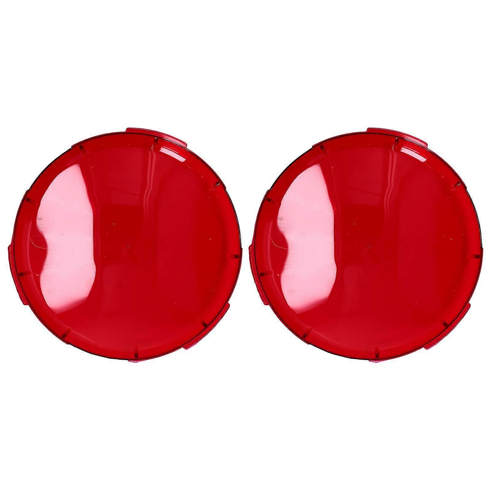 Pool lights lens cover, 2piece set, transparent red plastic, 19 cm, for Spa Ref: 4358