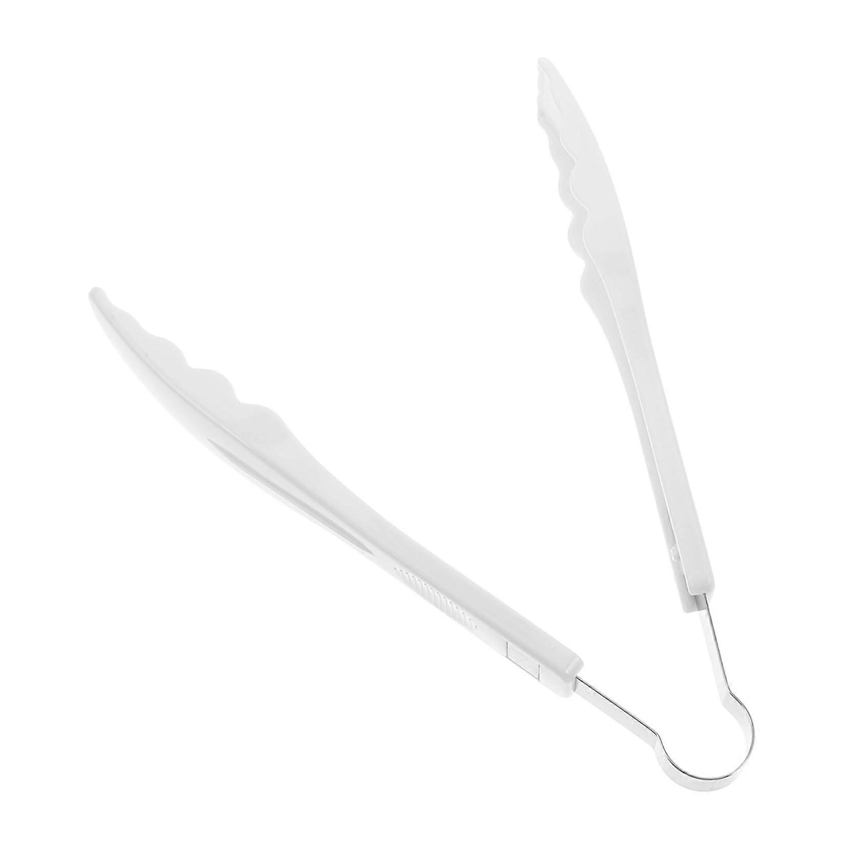 White PC Tongs for Cooking, Serving and Grilling