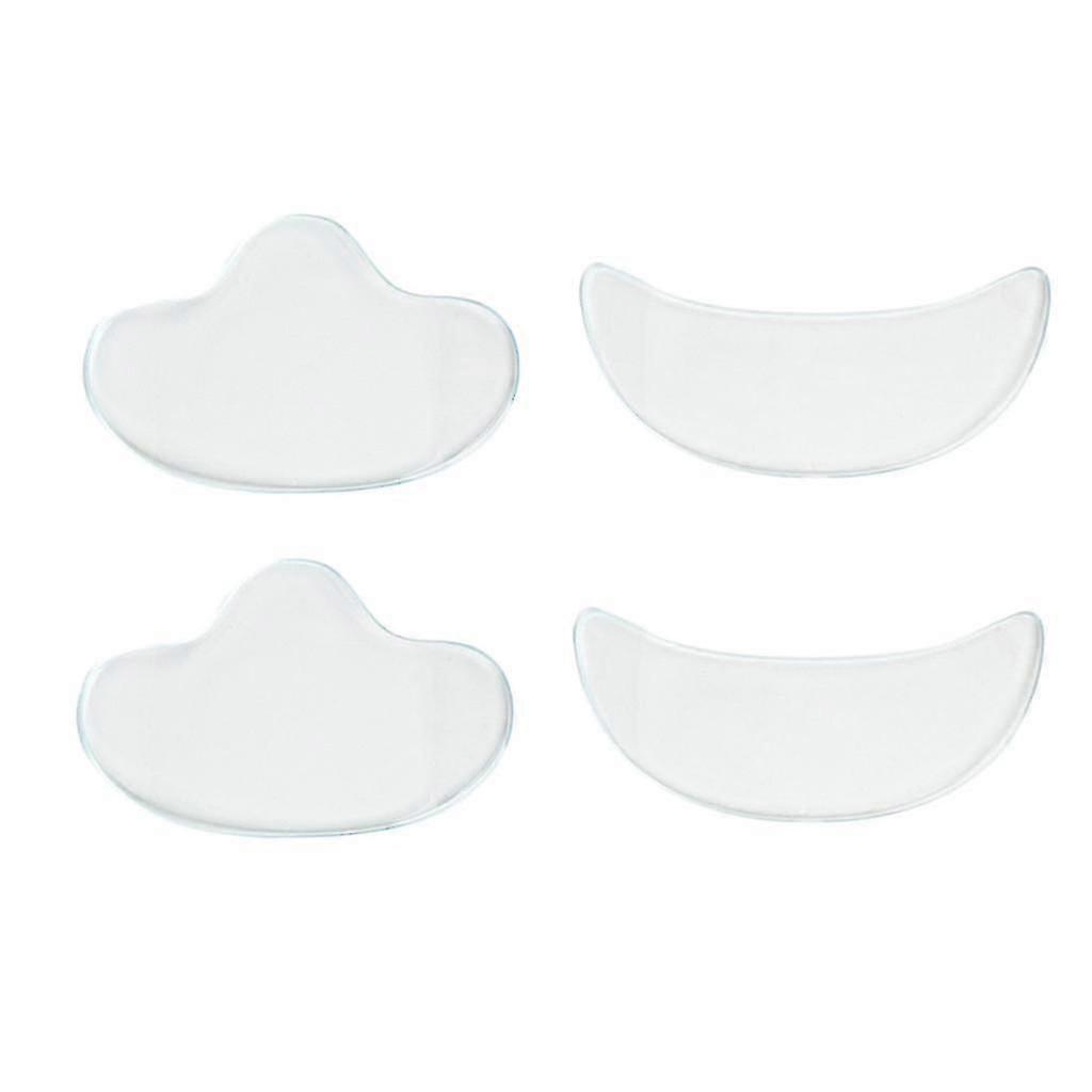 4pcs Anti Wrinkle Face Eye Pad Reusable Silicone Invisible Pads Set