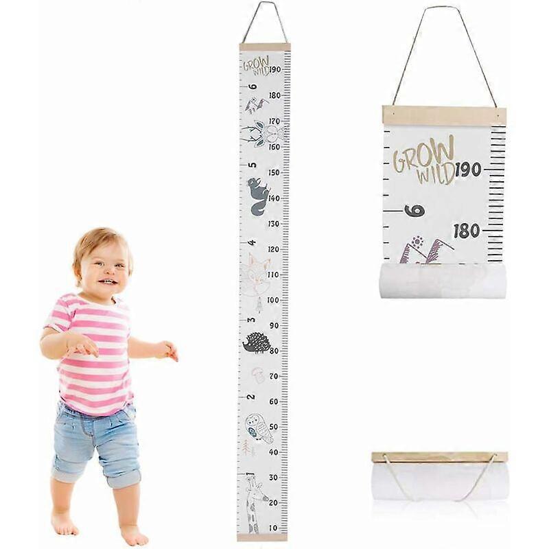 Wall chart for kids with height chart ruler, growth chart stickers - Fei Yu