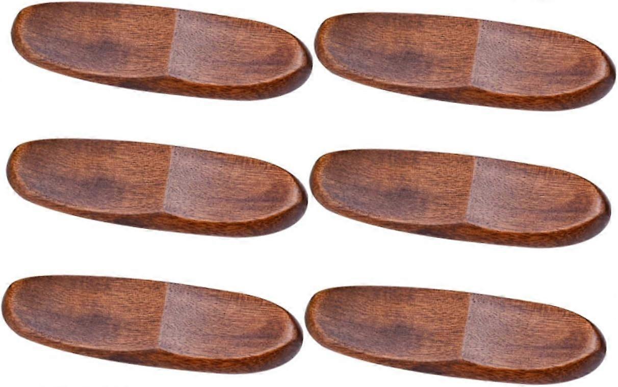 6 pcs porte-baguettes en bois massif, porte-baguettes et cuillères, articles ménagers en bois