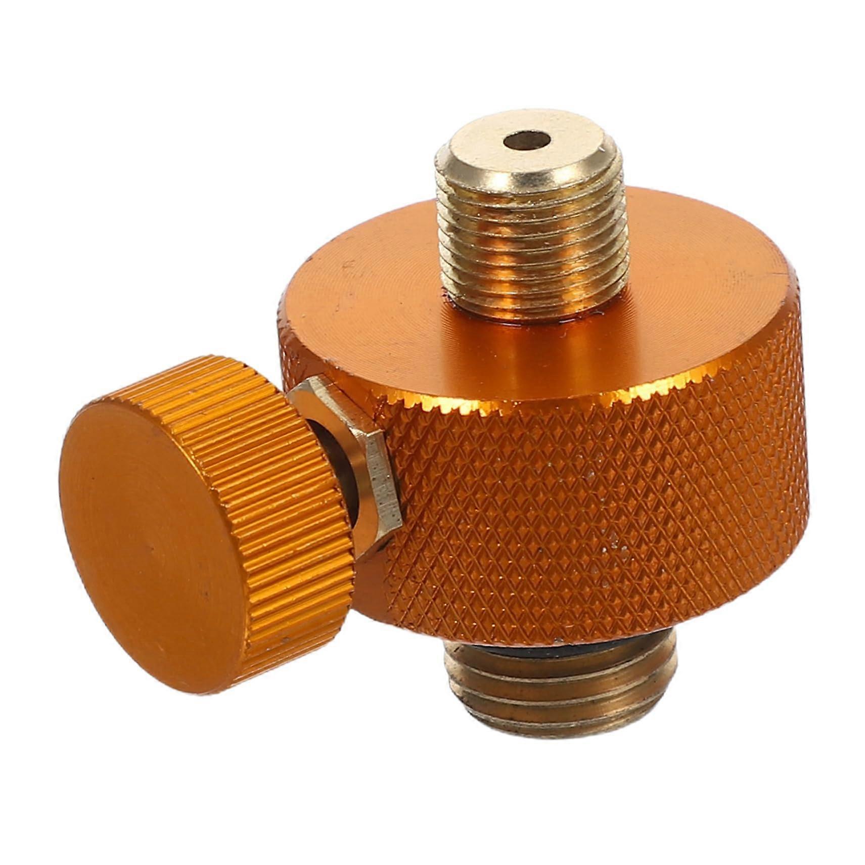 Light gas tank converter for camping, quickconnect conversion head for outdoor cooker, various gas bottles for the Middle East