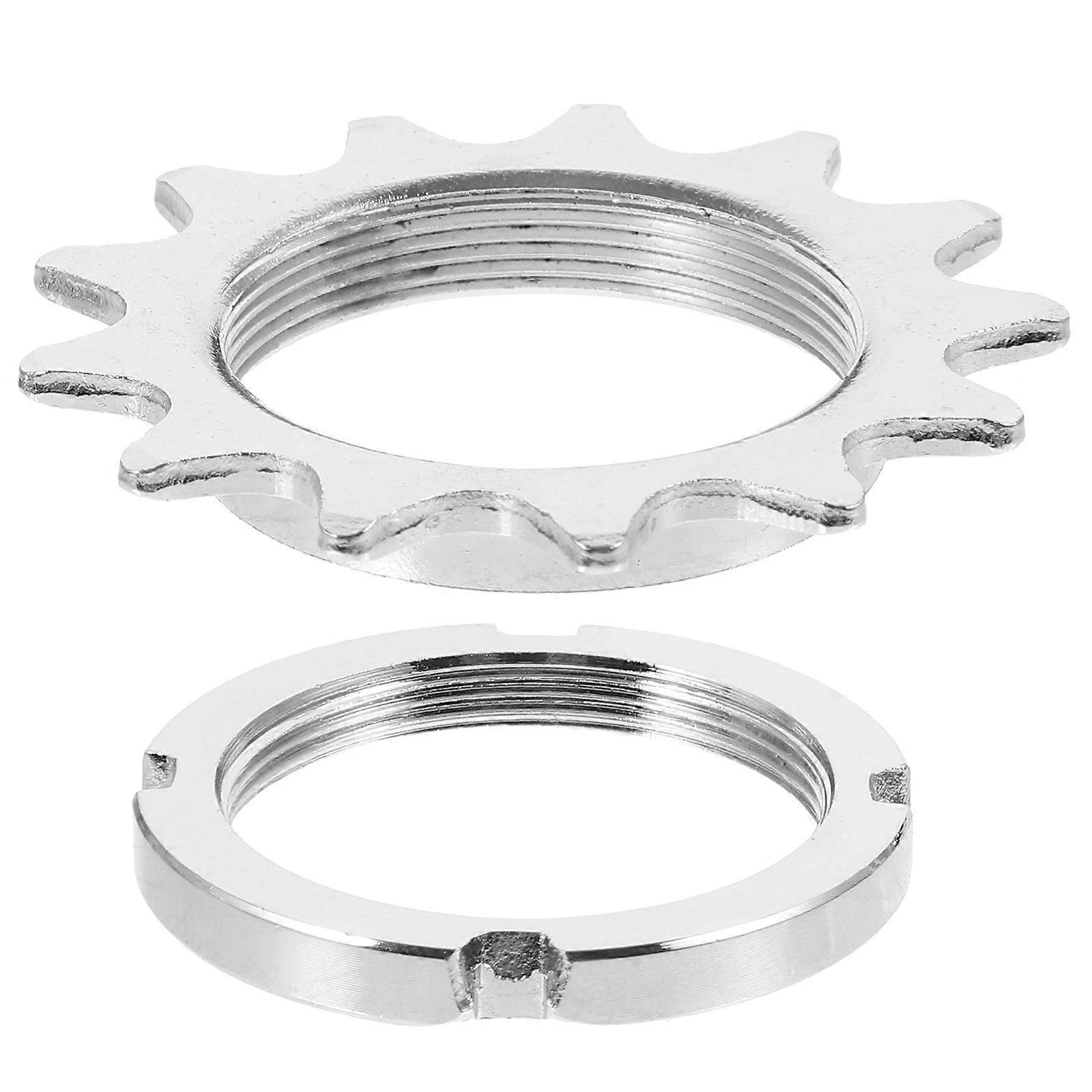 Bike Freewheel Single Speed Freewheels Hub Freewheel High-strength Steel Silver Cycling Cyclists 1Set