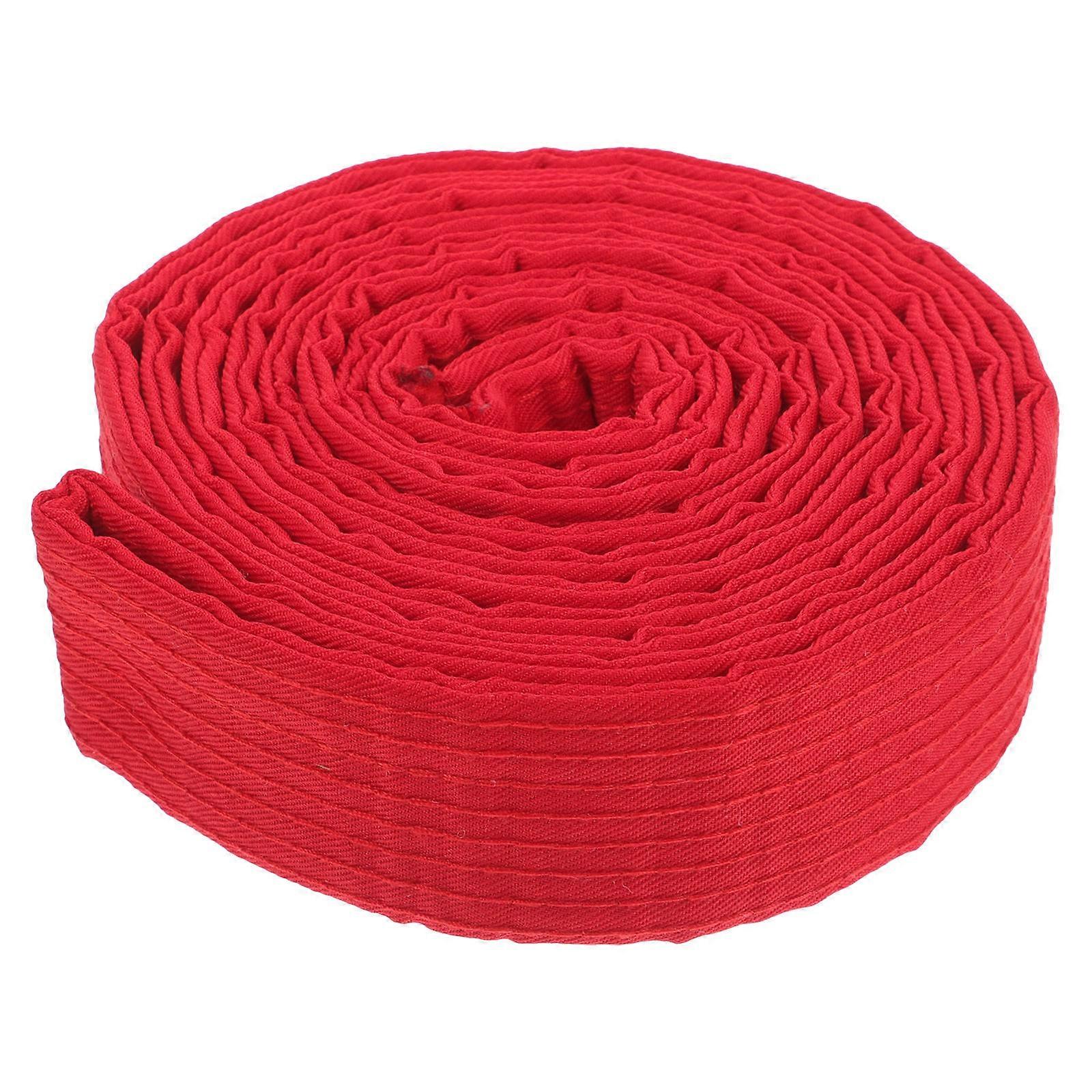 Ceinture souple Ceinture de karaté professionnelle à usage quotidien Rouge 240.00X4.00X0.30cm Formation aux arts martiaux 1Pcs