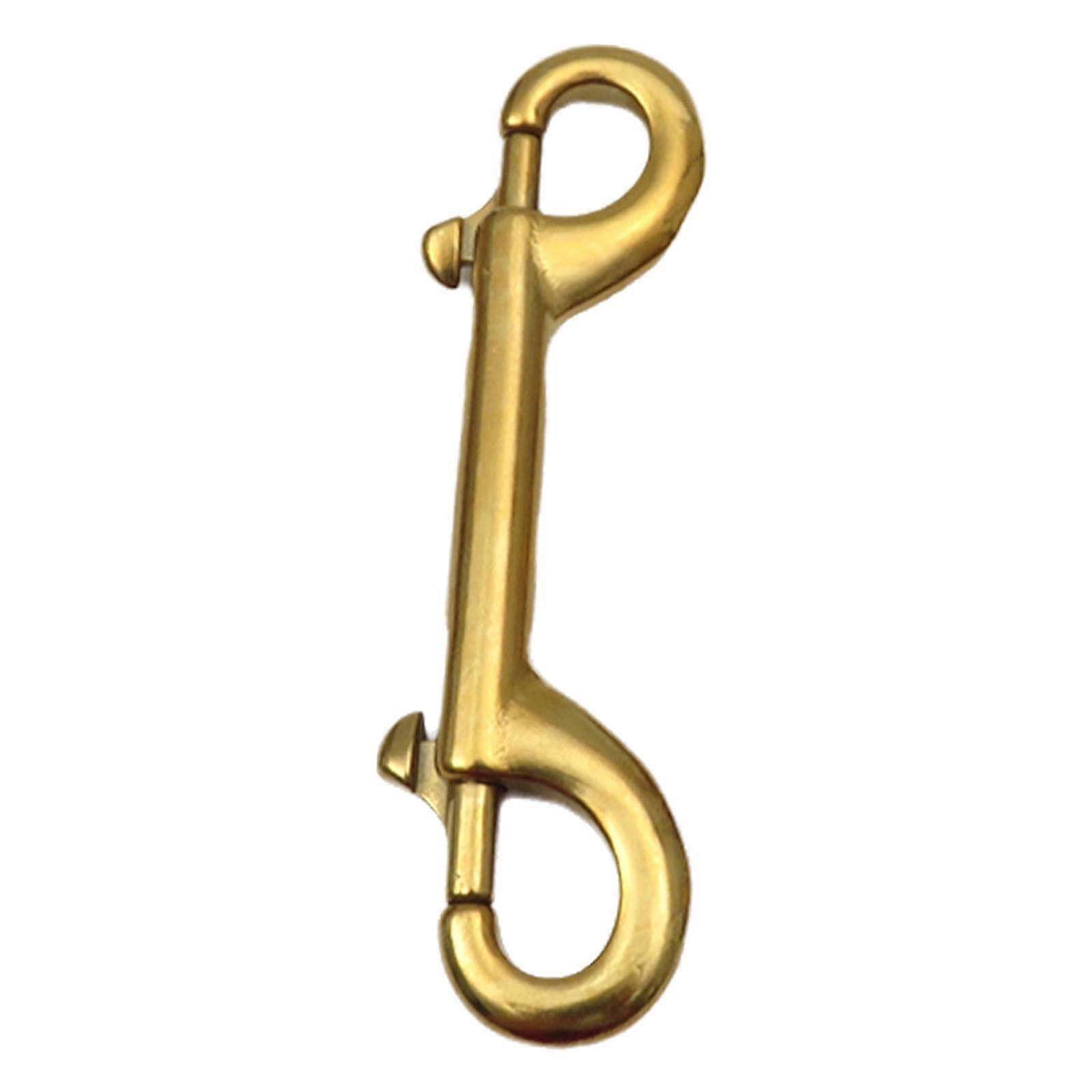 Double Sided Bolt Snap Clip Clasp for BCD Scuba Diving, 115mm Metal Fastener Chain Clip, Gold Marine Accessory