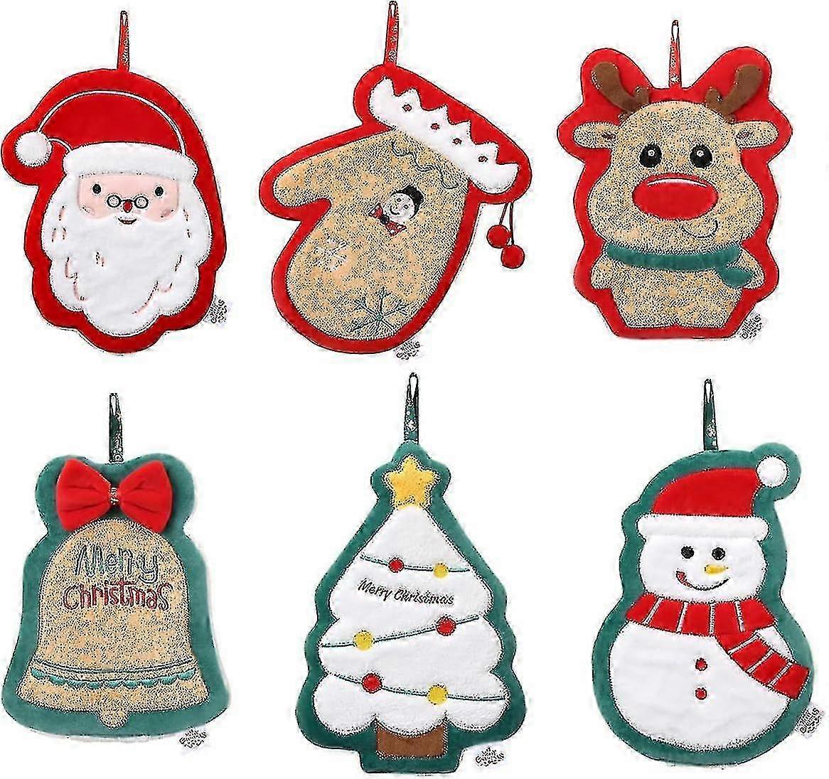 Kitchen Towel Set with Hanging Loop for Christmas