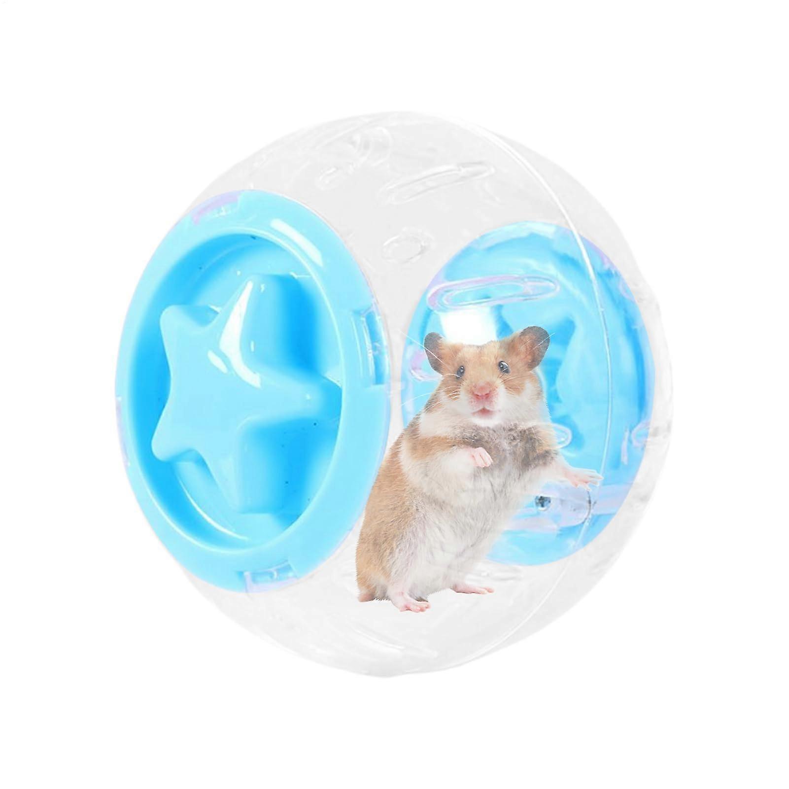 Hamster Ball - Clear Hamster Running Ball Training Toy for Small and Medium Pets - Blue, Fitness Activity, Durable Material