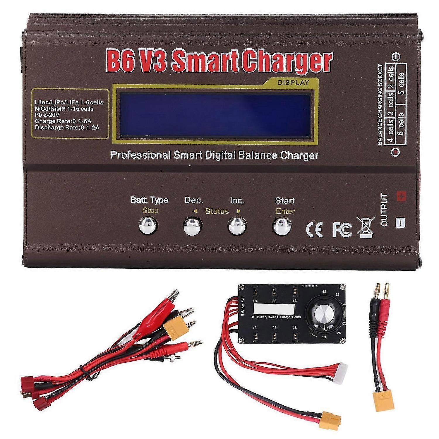 2S to 6S Smart nce Charger Automatic Identification Lipo Battery nce Charger Series Charging Board AC 100240V