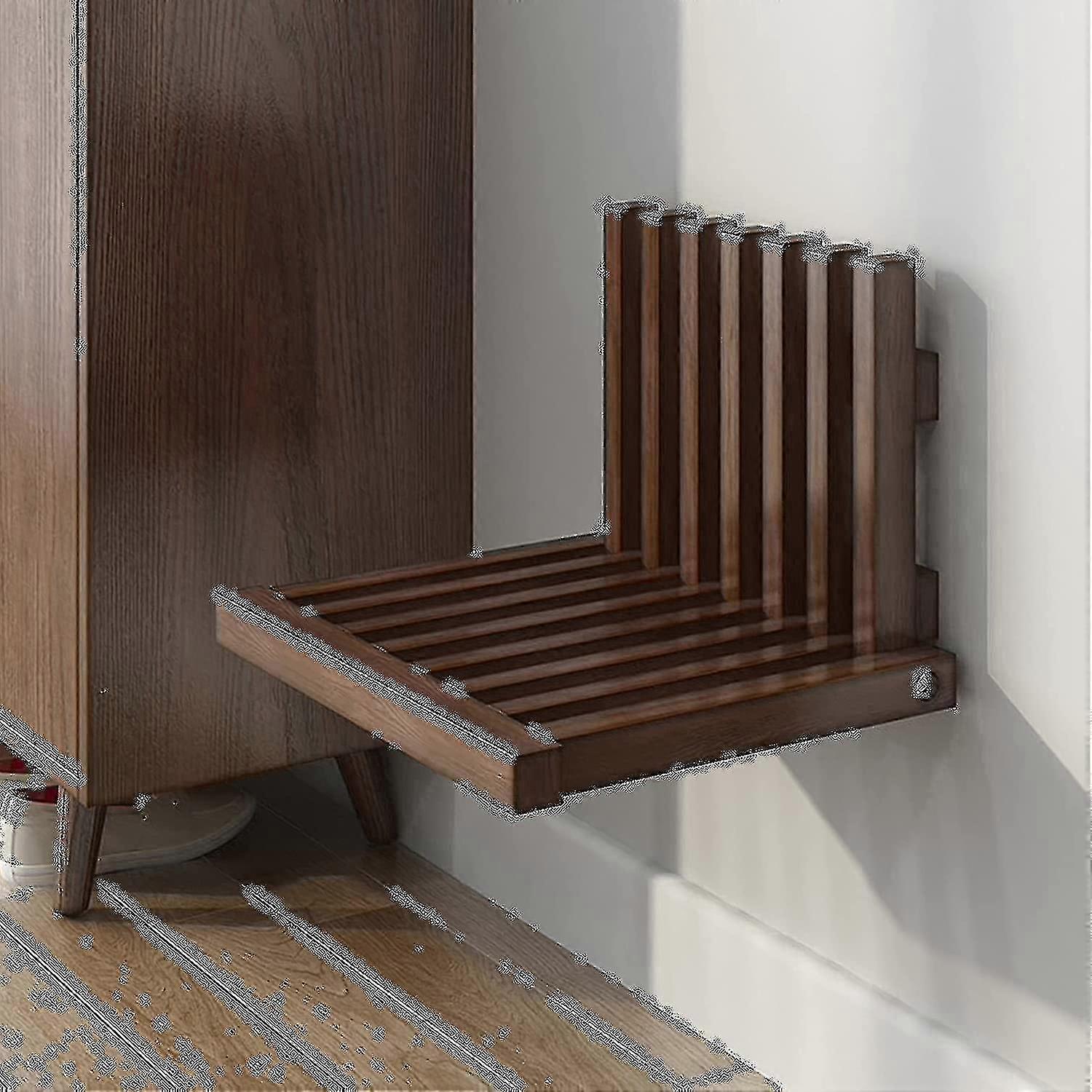 Shower Seat Benchwall-moted Folding Stool Chairshower Stool For Inside Showerentryway Solid Wood Shoe Changing Stool For Kids Adultsplu