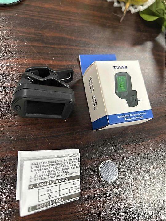 Digital Guitar Tuner with LCD Display - Fast, Precise Tuning for Guitar, Ukulele, Violin