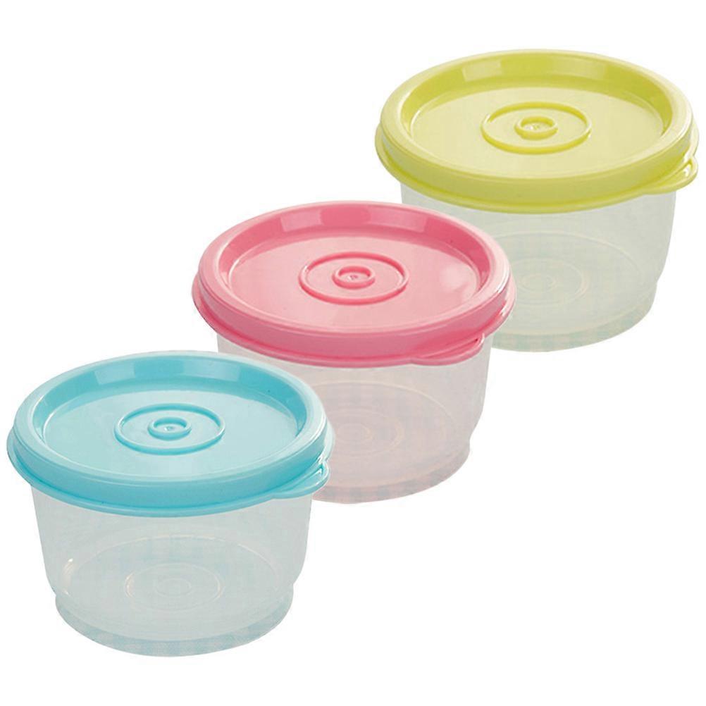 Reusable Lunch Container Food-grade Material For Travel Picnic Small Size Assorted Color 3Pcs