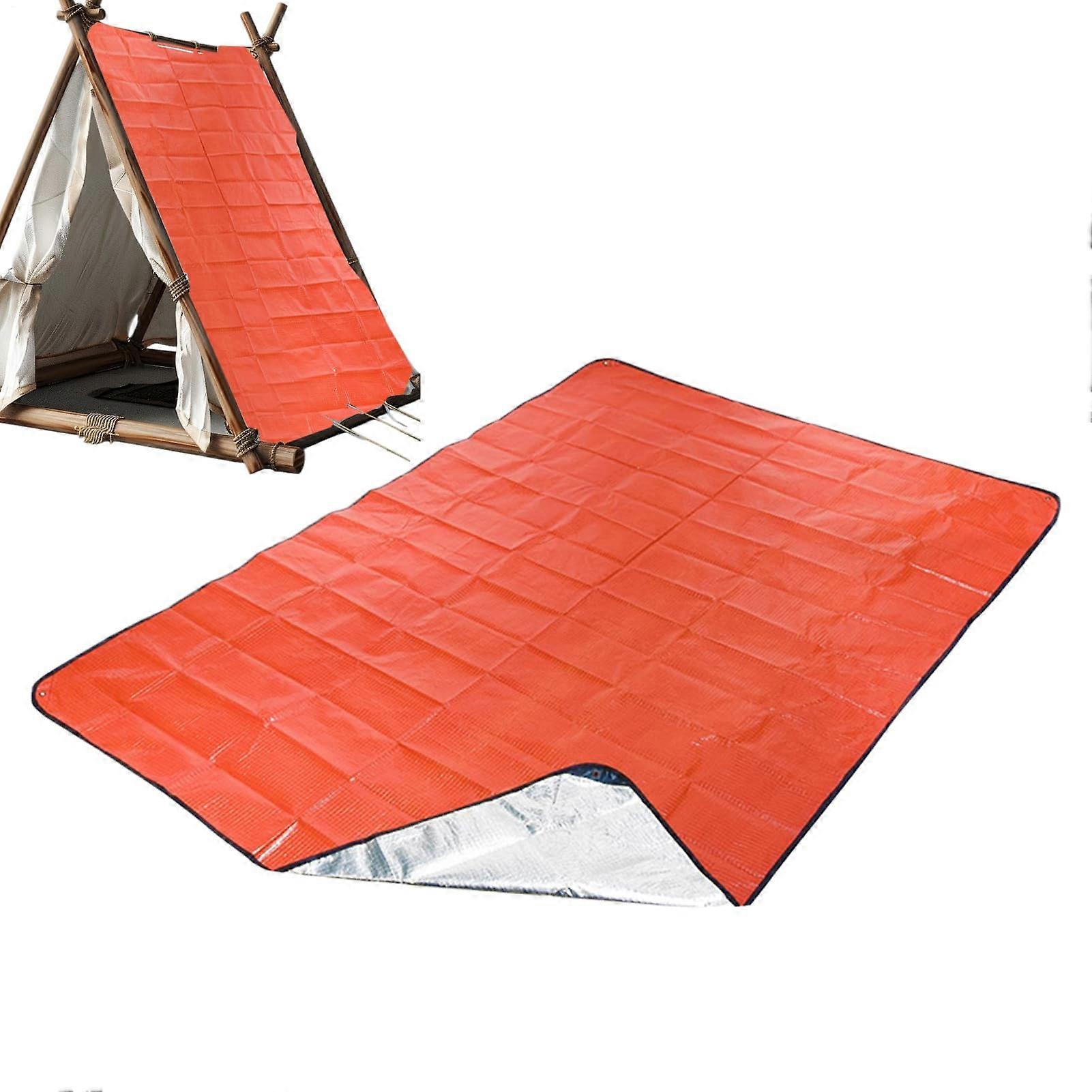 Survival thermal blanket, emergency blanket, reflective rescue blanket Outdoor gear, 59 x 82 inches