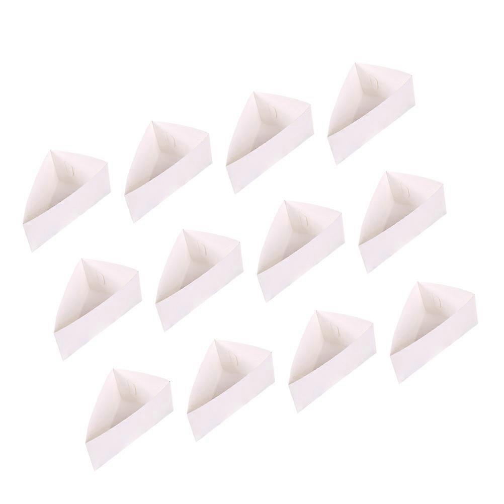 20pcs Triangle Mousse Cake Boxes, Paper Pastry Containers for Desserts, Lightweight Bakery Wrapping for Cupcakes and Treats