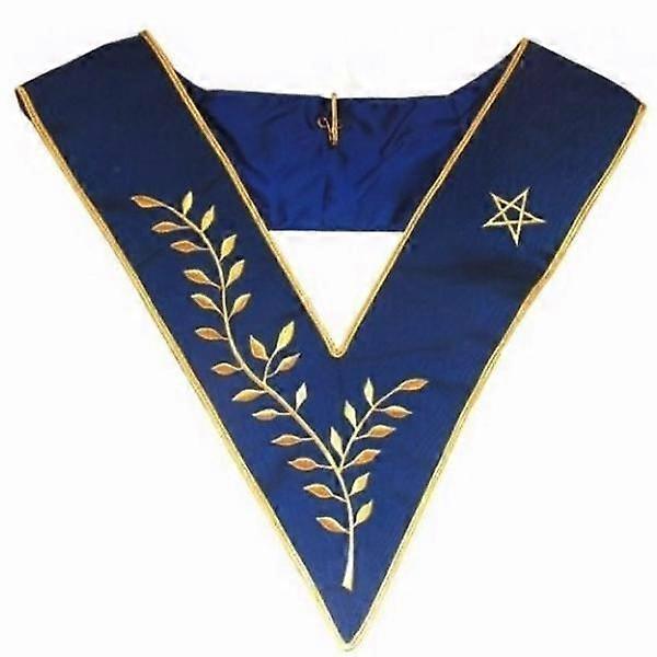 Masonic Collar - Aasr - Thrice Powerful Master - Machine Embroidery