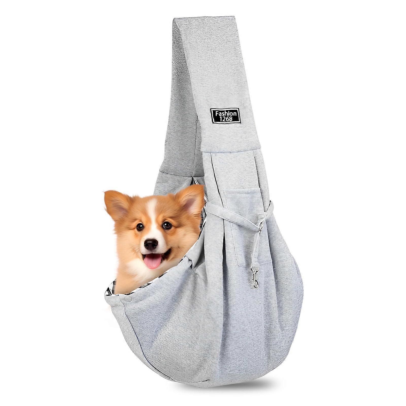 Portable Dog Carry Bag, Up to 7.5 kg, Cat Carrier, Grey Dog Carrier