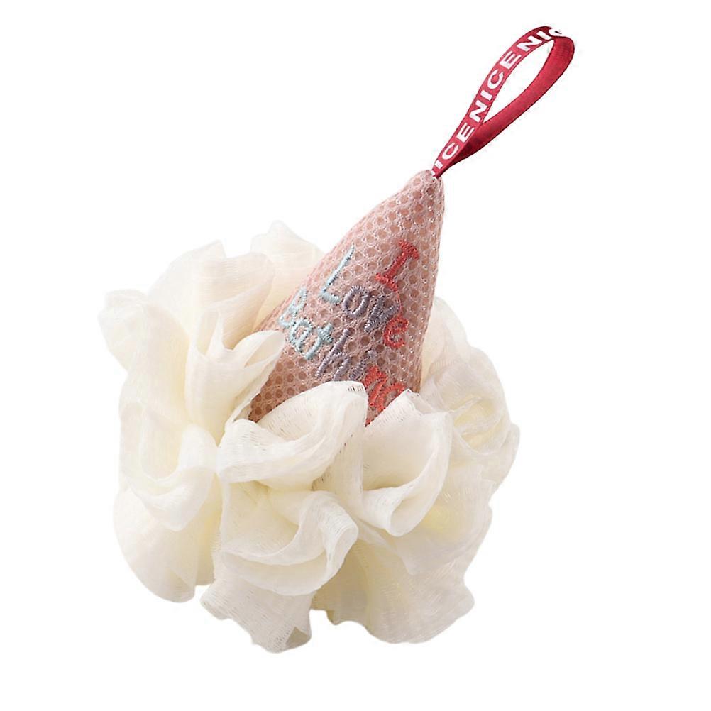 Ice Cream Shaped Bath Loofah Sponge for Shower   Exfoliating Body Puff with Soft Touch and Durable Hanging Loop for Daily Use by Men and Women