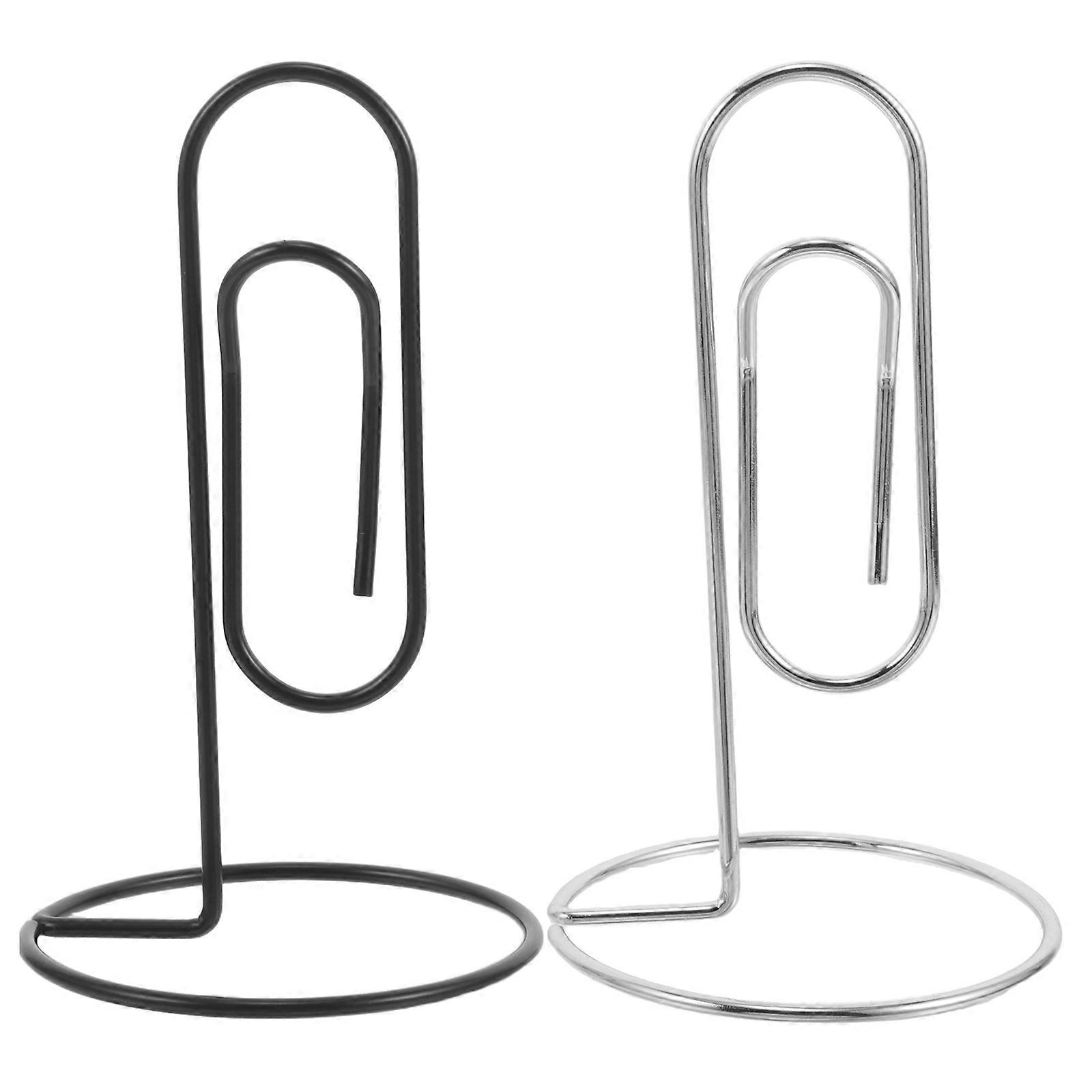 Memo Clips Set Desktop Note Holder, Paper Clips, Photo Stand, Name Card Holder for Office Desk Accessory