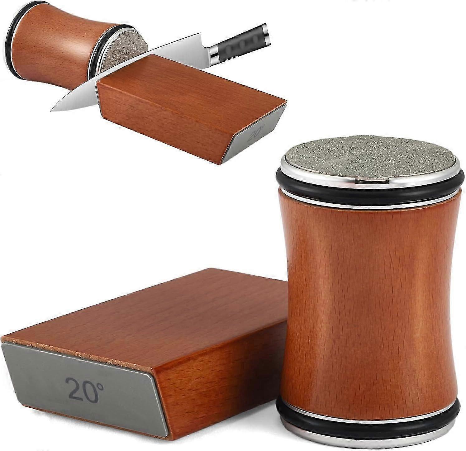 Rolling Knife Sharpener, Sharp Knife Sharpener Tool Kit med magnetisk vinkel