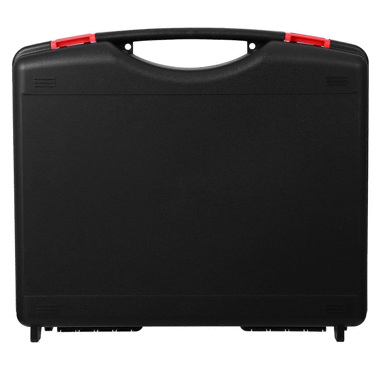 Multipurpose Storage Box Sturdy Tool Box Organizers Portable Durable Not Cracking 40*35*10 Black 1Set