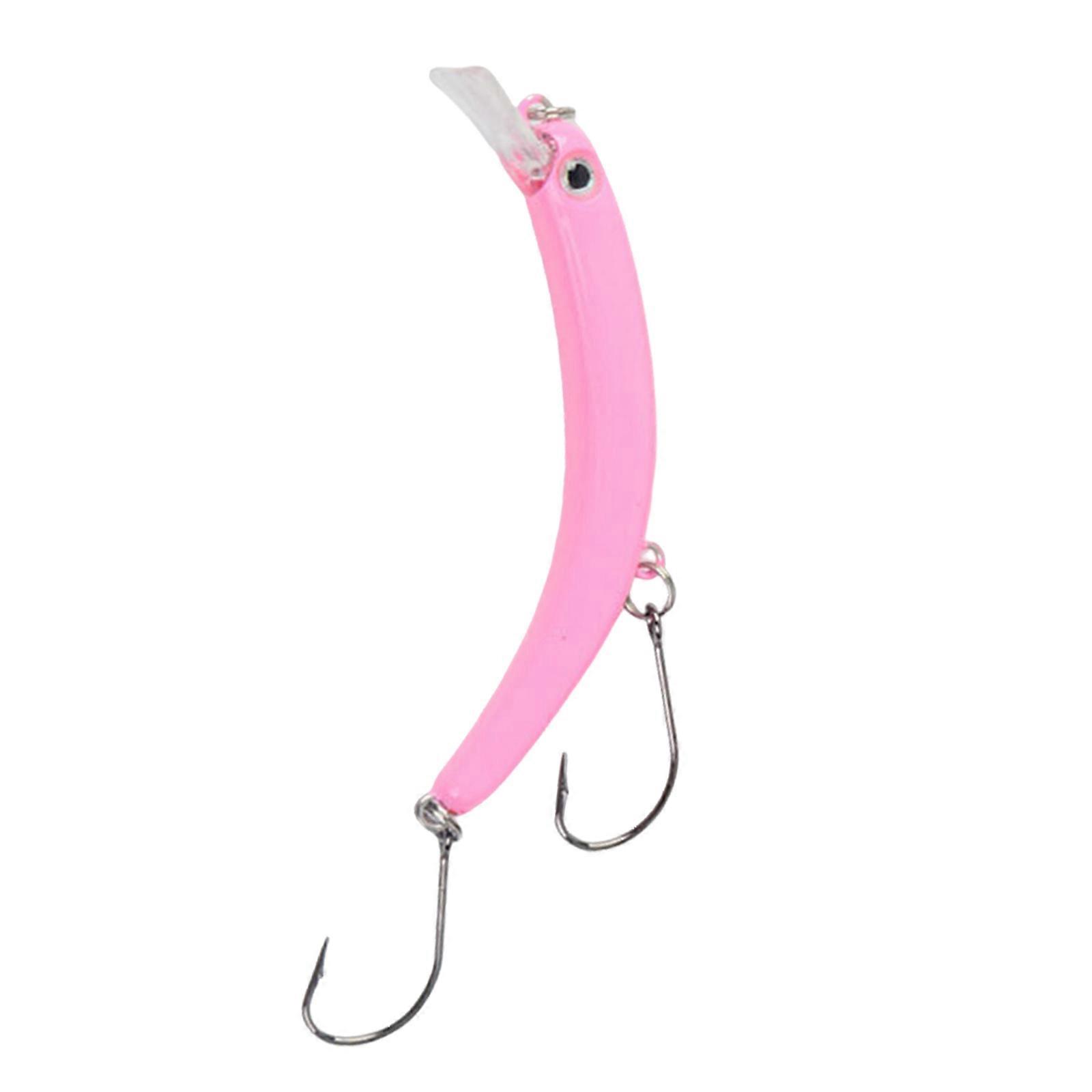 Rocking Crooked Simulate Fishing Lures Realistic Swimbait 5 Color Durability Fishing Baits for Trouts in Lake River Multicolor