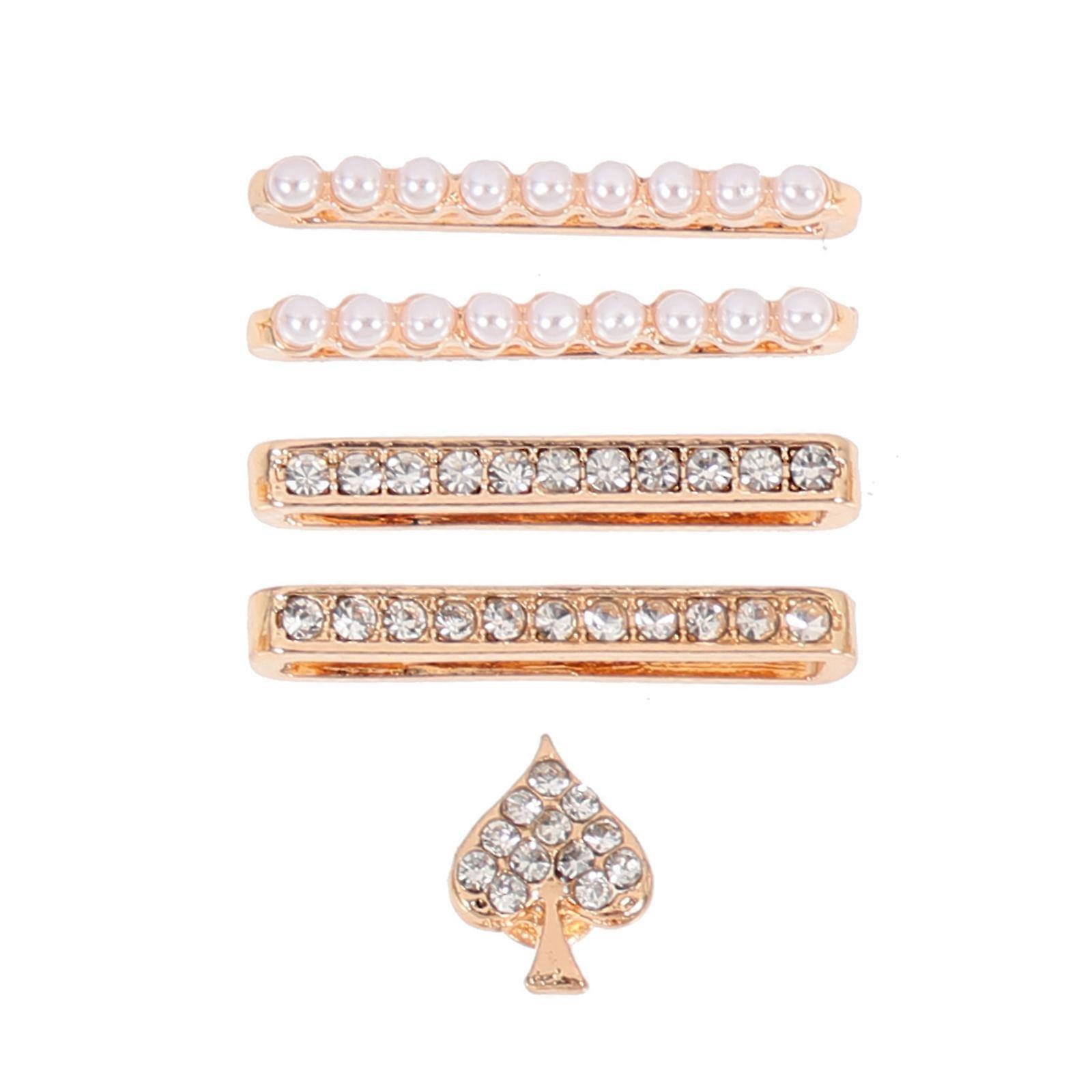 Alloy Watch Band Accessories Fashionable Design Assorted Color 2.5X1.2cm 1Set