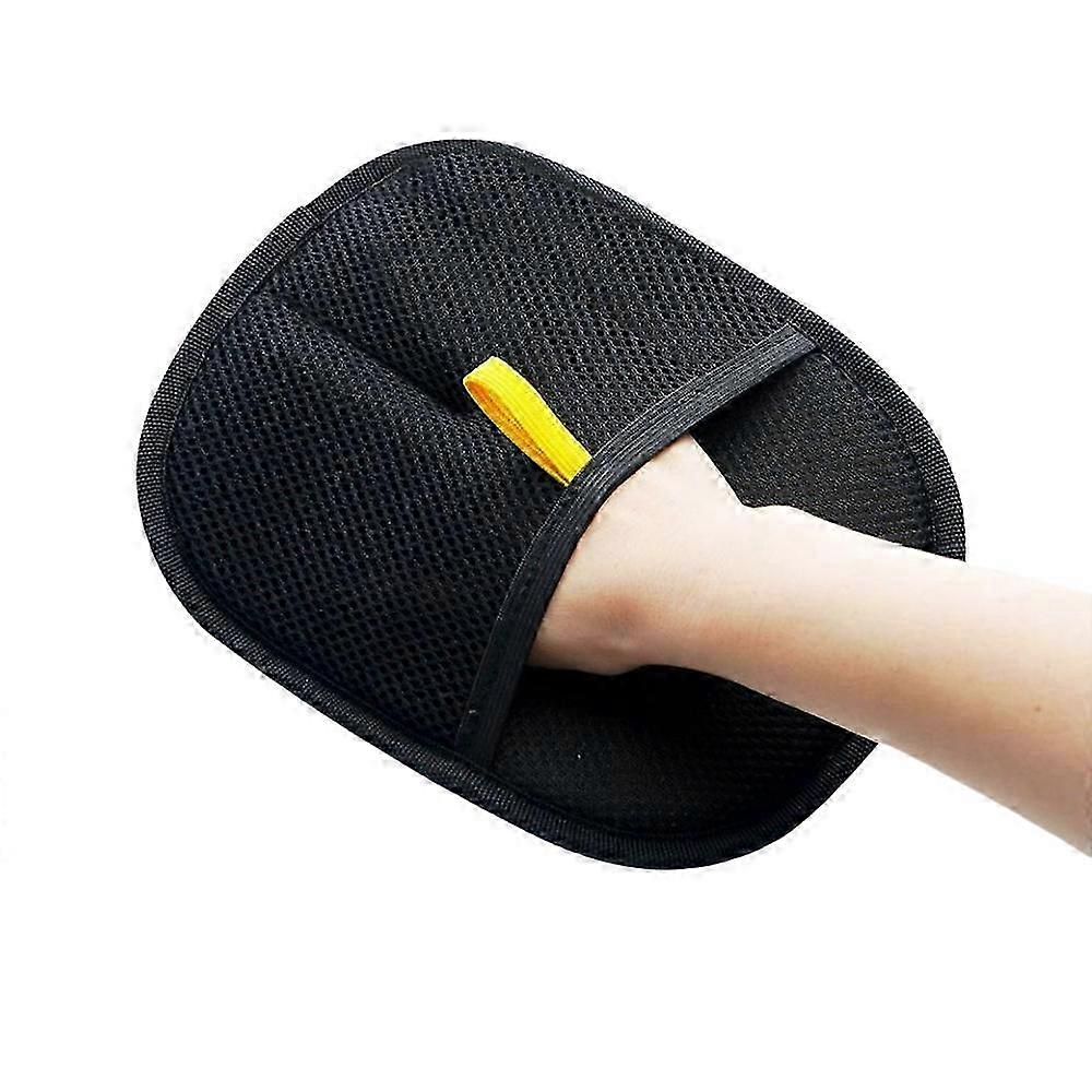 Static dedusting brush for pets - removes hair from clothes