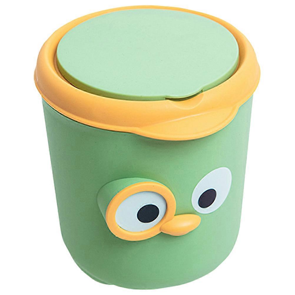 PP Material Mini Trash Can with Lid for Storing Small Trash Ideal for Desk or Countertop