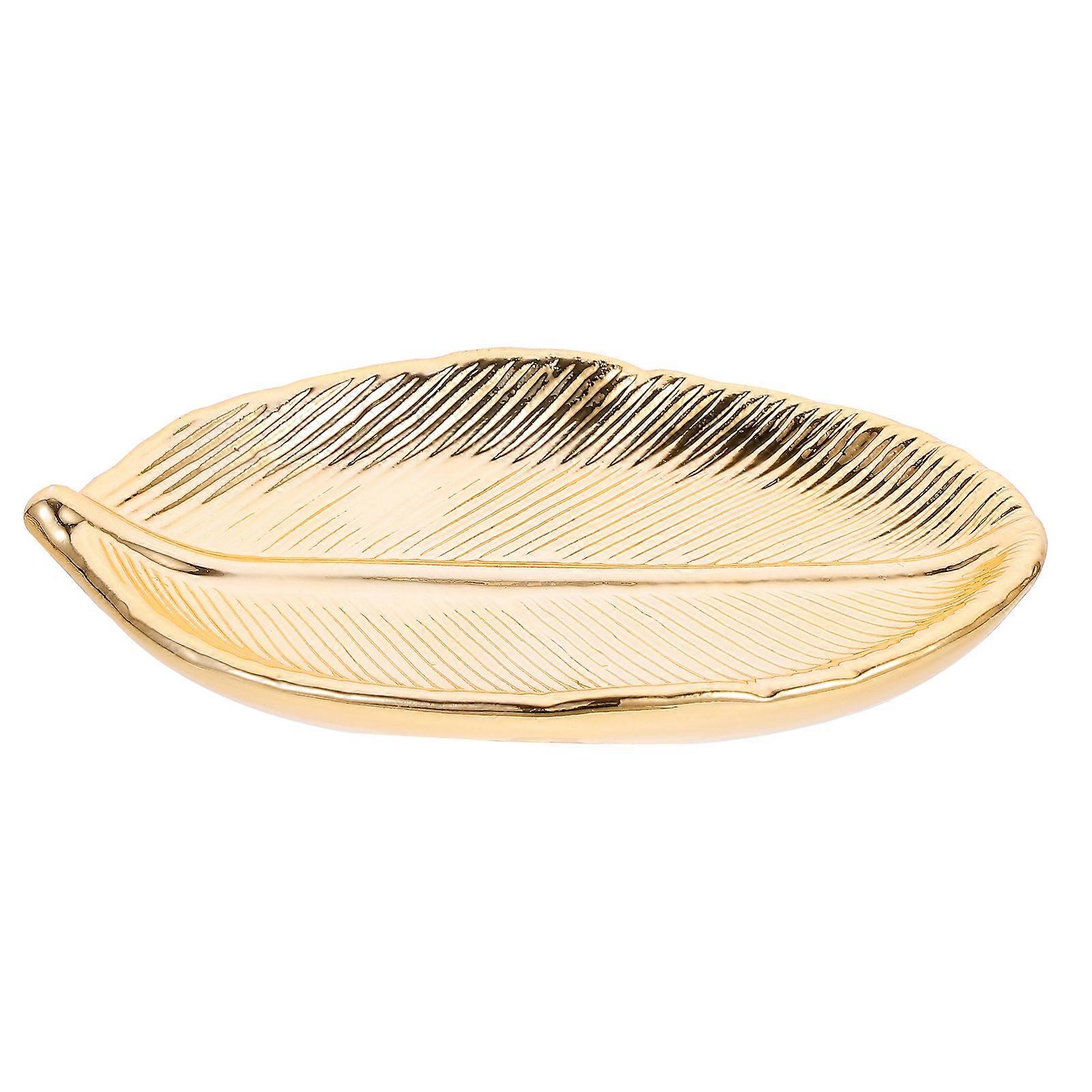 Nordic Style Leaf-Shape Jewelry Display Holder For Mothers And Wives With Organizing Function 1Pcs