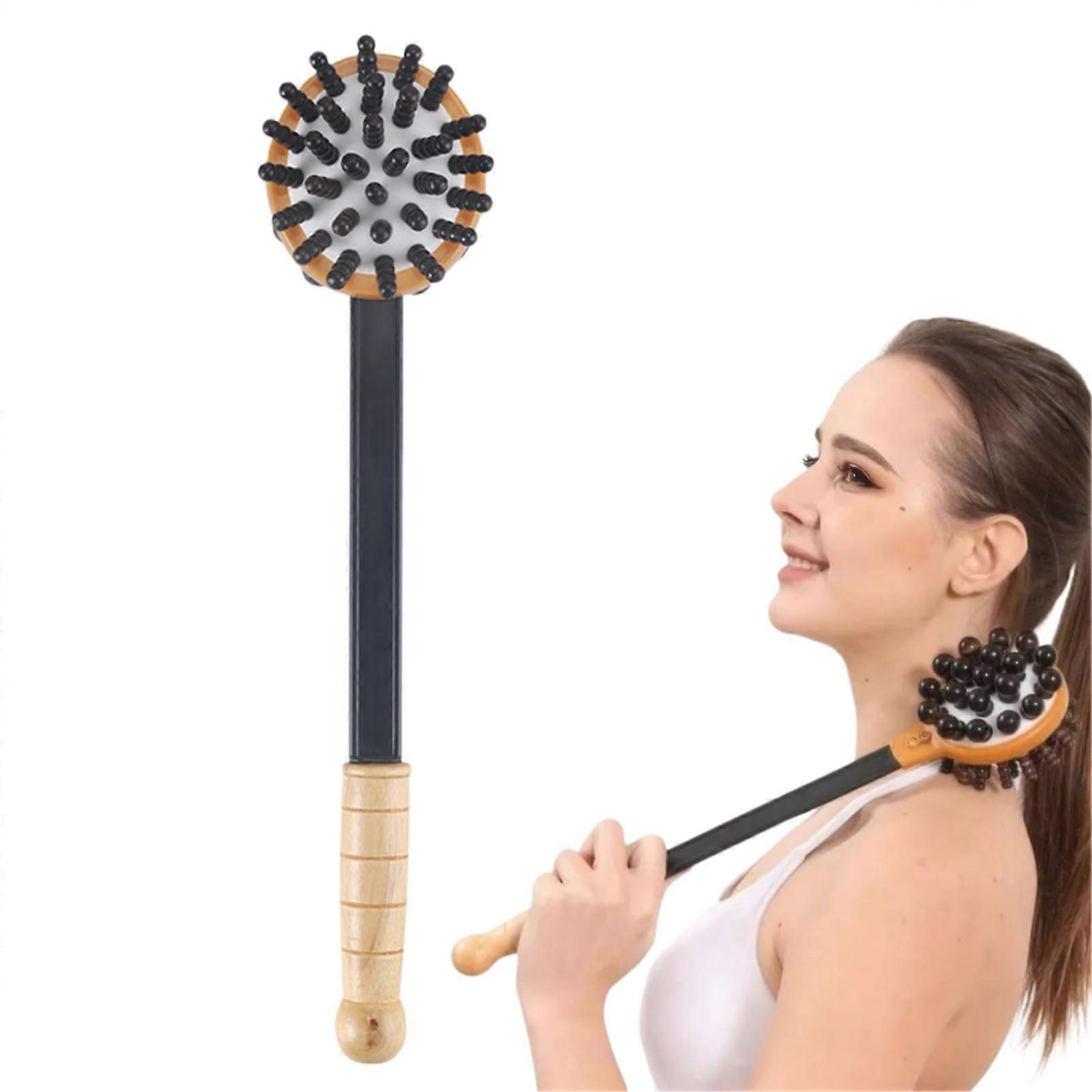 Manual Back Massager | Handheld Massage Hammer with Long Handle, Dual-Sided Tool for Deep Tissue Relief for Neck, Back, Arms, and Legs