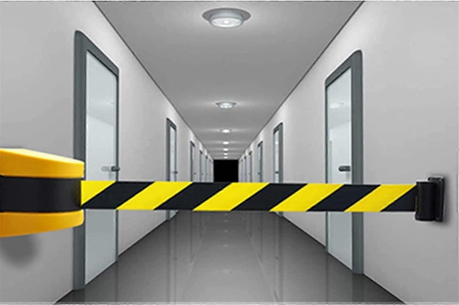 Crowd Control Ribbon, Retractable Belt Barrier, WallMounted Queue Rope Barrier, Crowd Divider, for Outdoor Parking Lots