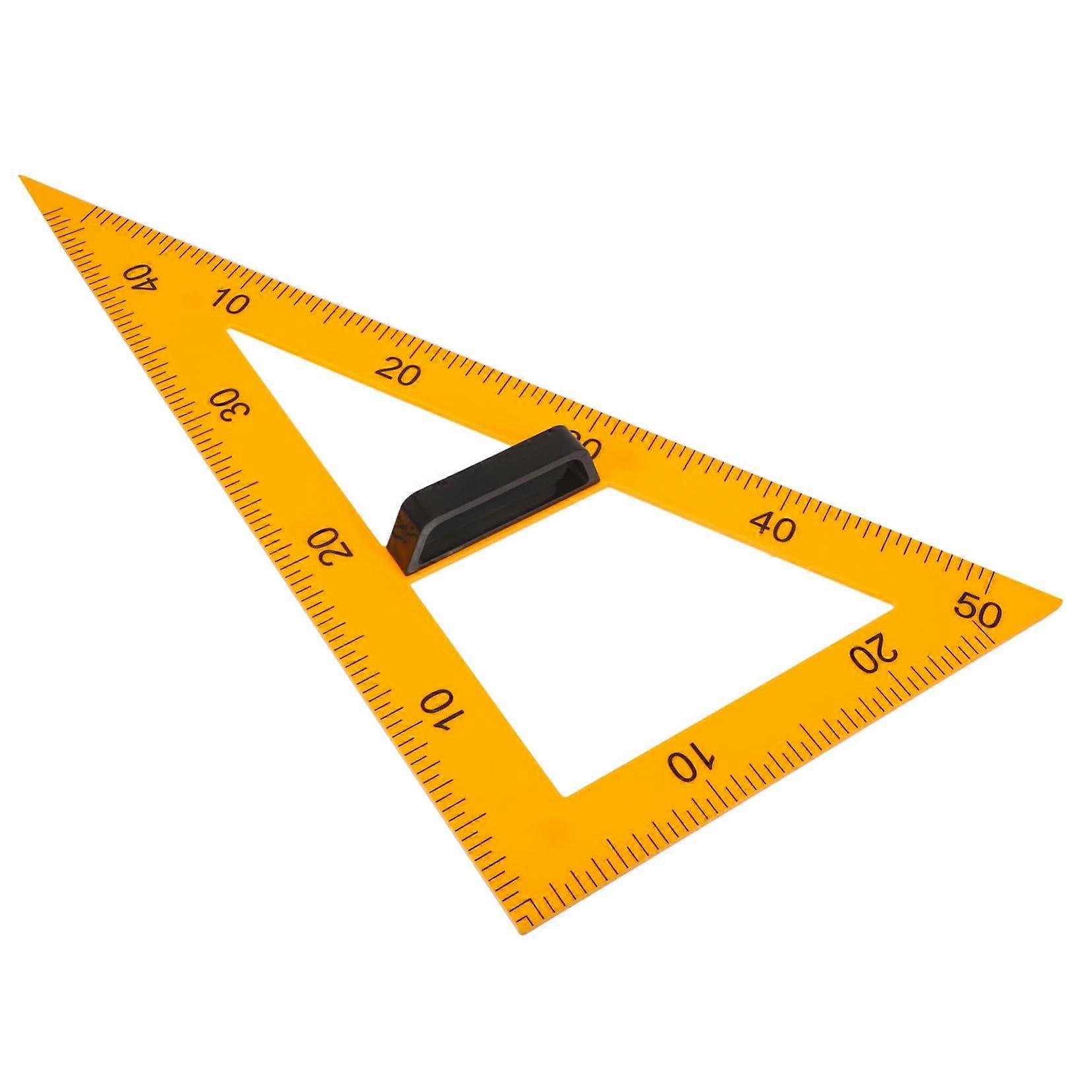 Magnetic Triangle Ruler Teaching Tool 50.70X29.80X0.50CM Plastic Classroom Angle Measuring Instrument