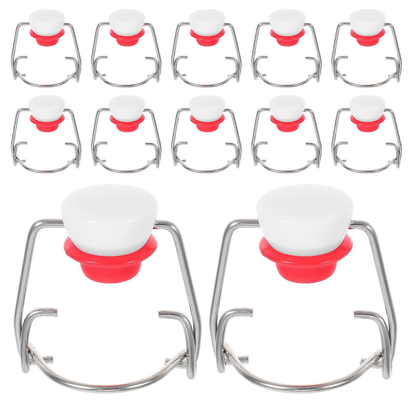 15pcs Leakproof Stainless Steel & Silicone Bottle Caps Airtight Lids for Soda, Milk, Bottles Replacement Caps for Flavor Preservation