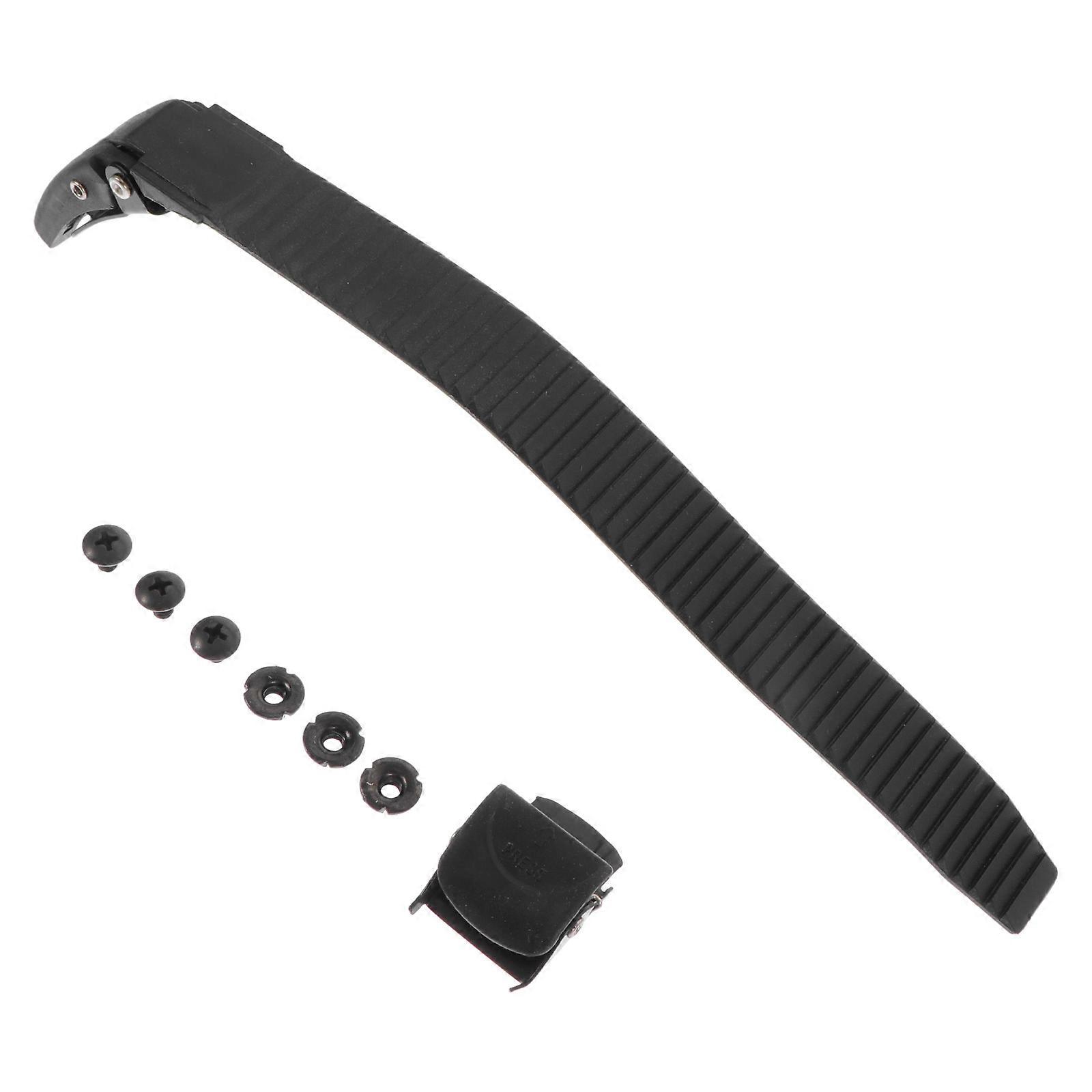 1 Set of Professional Roller Skate Buckle Straps for Secure Fixing (Black)