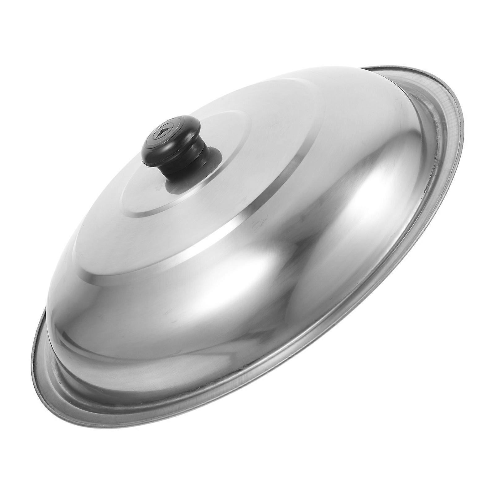 Stainless Steel Pot Lid for Frying Pans, Resistant to Wear, Elevated Design with Strong Handle, Fits Cast Iron Skillets and Other Cookware