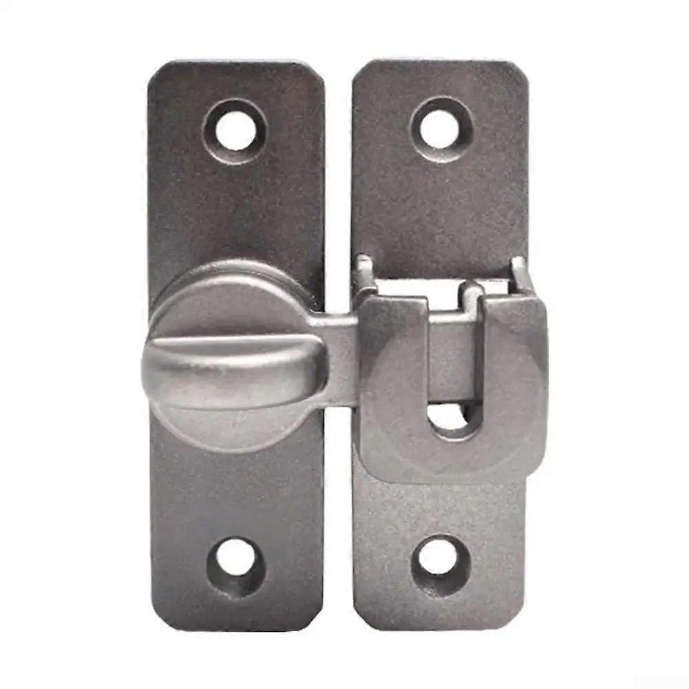 Rugged Aluminum Sliding Door Lock, Gray Finish, Easy Install, Enhanced Security, Reliable Latch