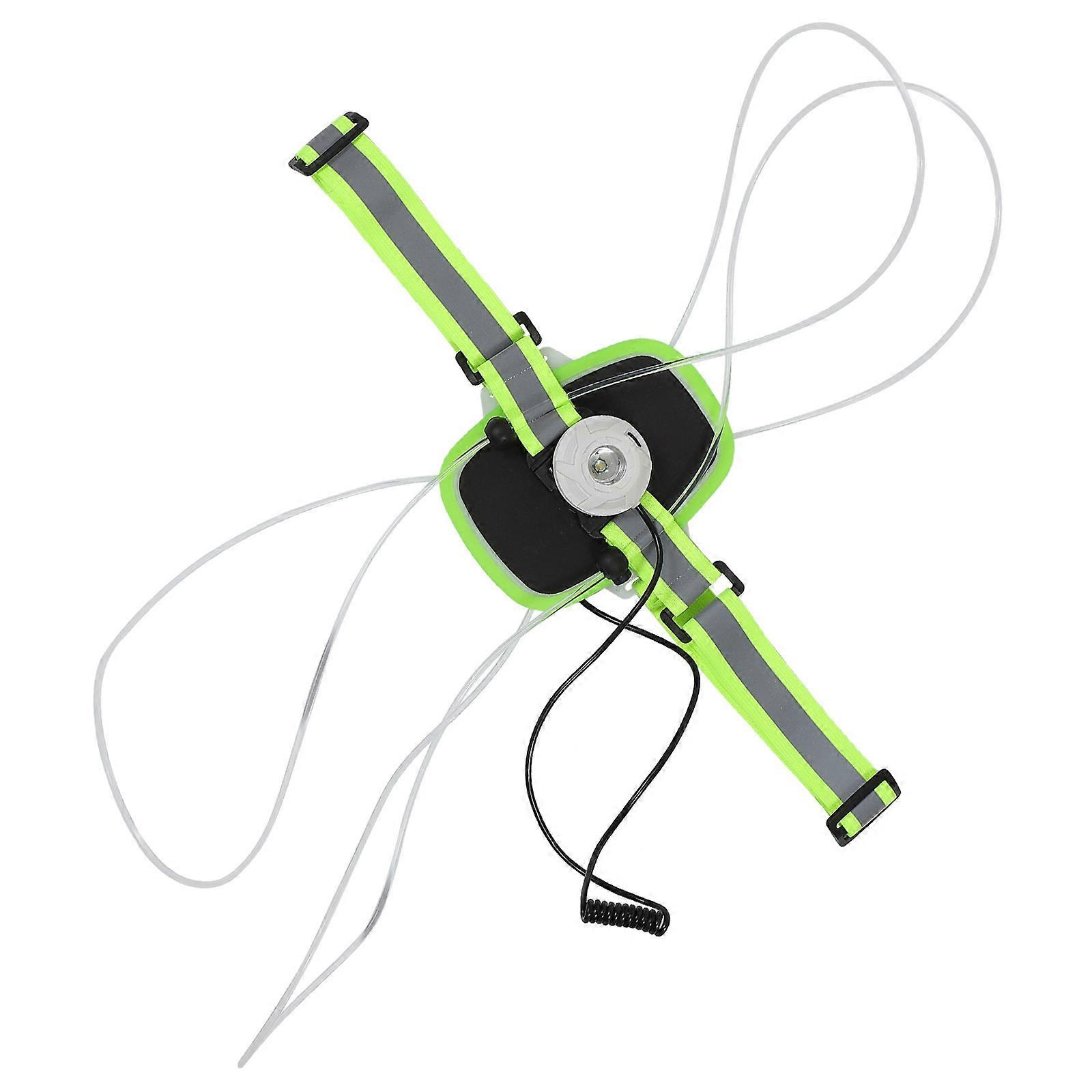 ランニング反射ギア光る反射ベストUSB充電式ナイトランニングギア安全服アソートカラー14X13X4CM調節可能なバックル1個