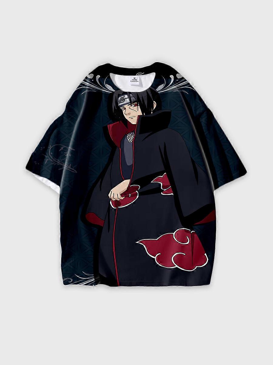 T-shirt round neck Role Pattern loose short sleeve C2319