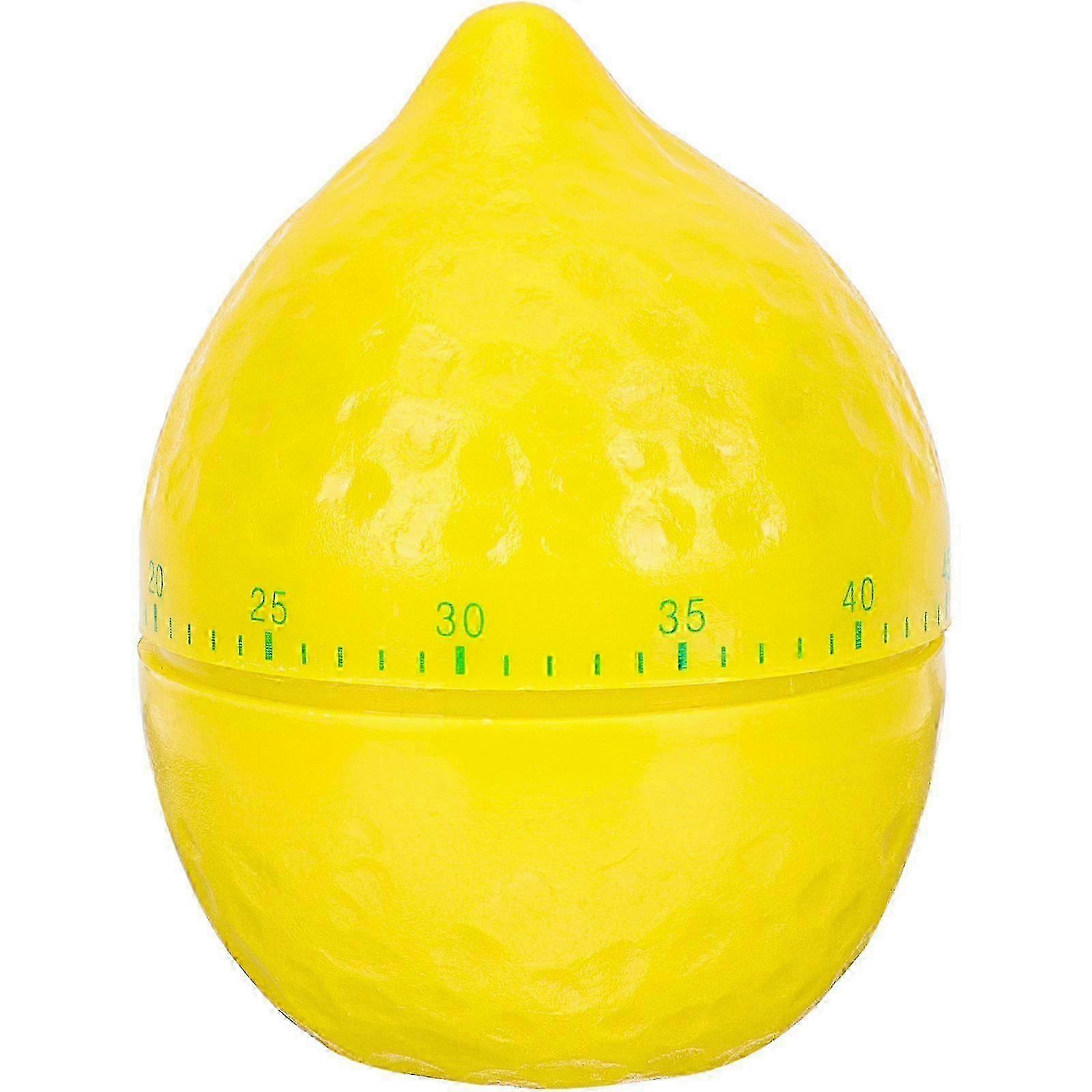 Lemon-Shaped Mechanical Kitchen Timer, Analog Countdown Clock for Cooking Baking Household Use hwy