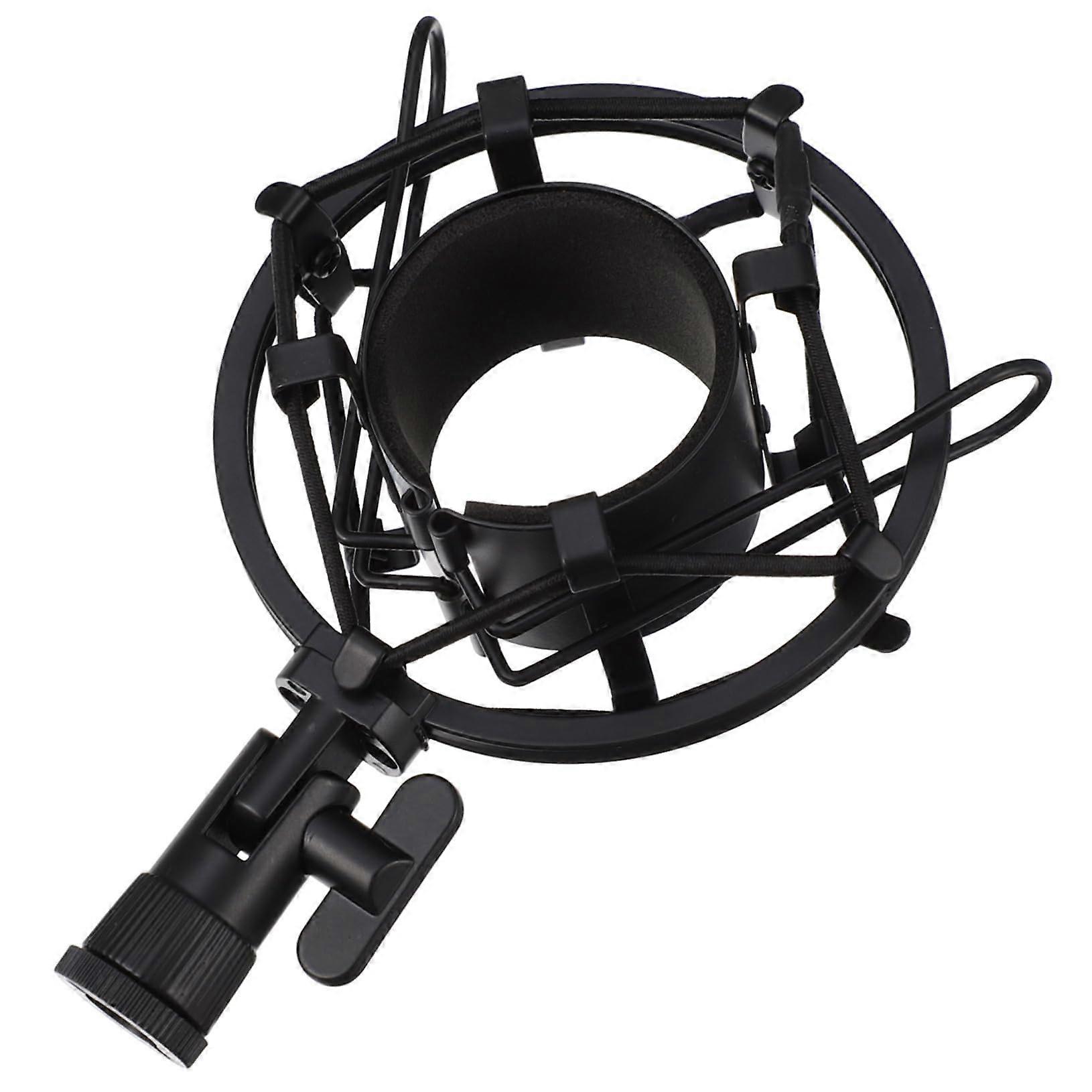 1 Piece Universal Microphone Shock Mount Holder Vibration Microphone Mount Suitable for Microphones Lightweight and Portable for Professional Use