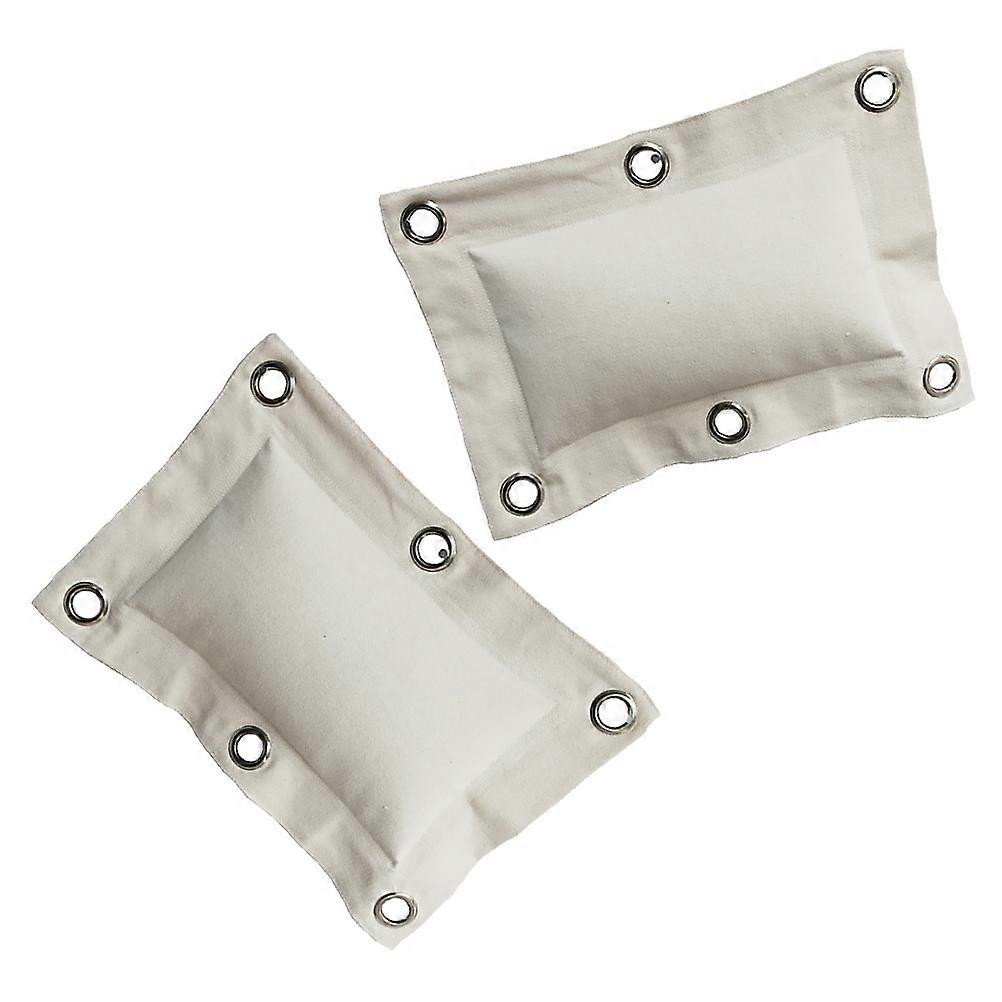 Wall Mounted for Home Use Beige Canvas Durable Space Saving Versatile Fitness Sandbag 2pcs