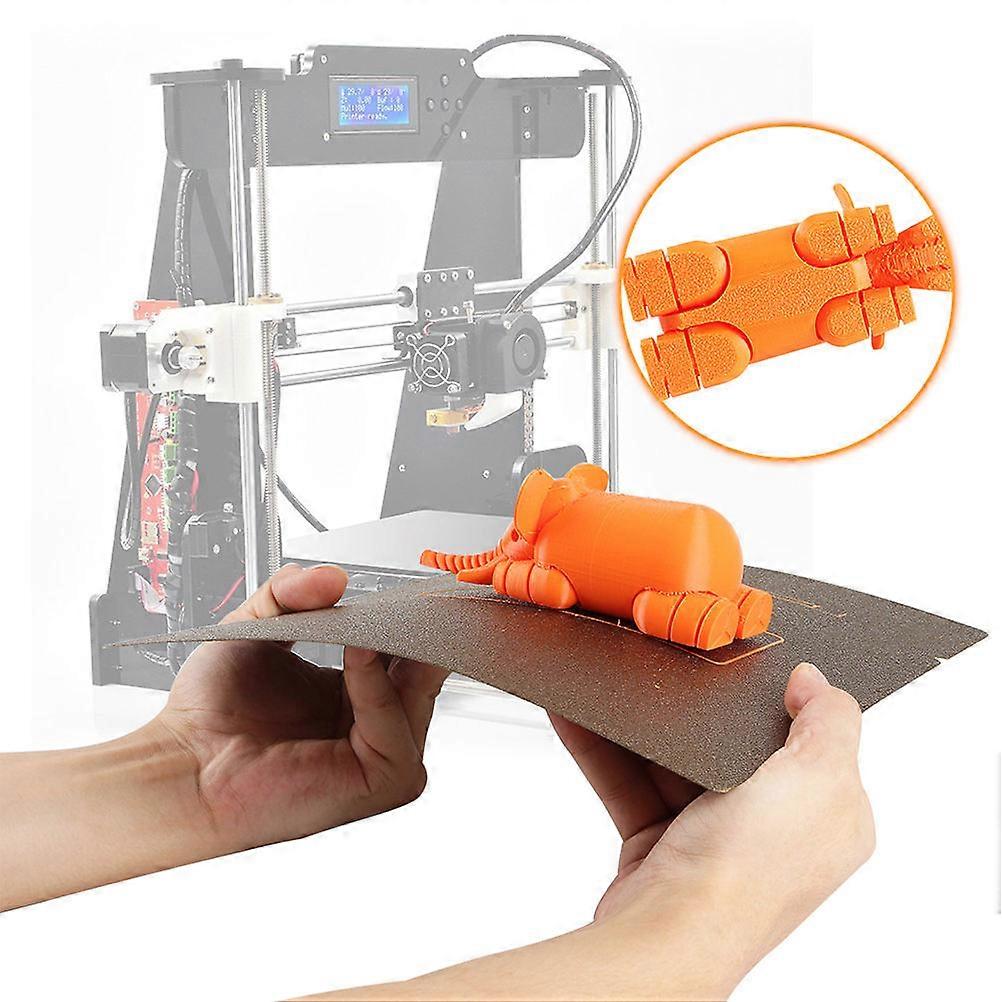 Steel Build Plate Double Sided Textured Pei 3D Printer Accessory Golden 30 X 30 X 0.2 Cm Removable Surface 1Set