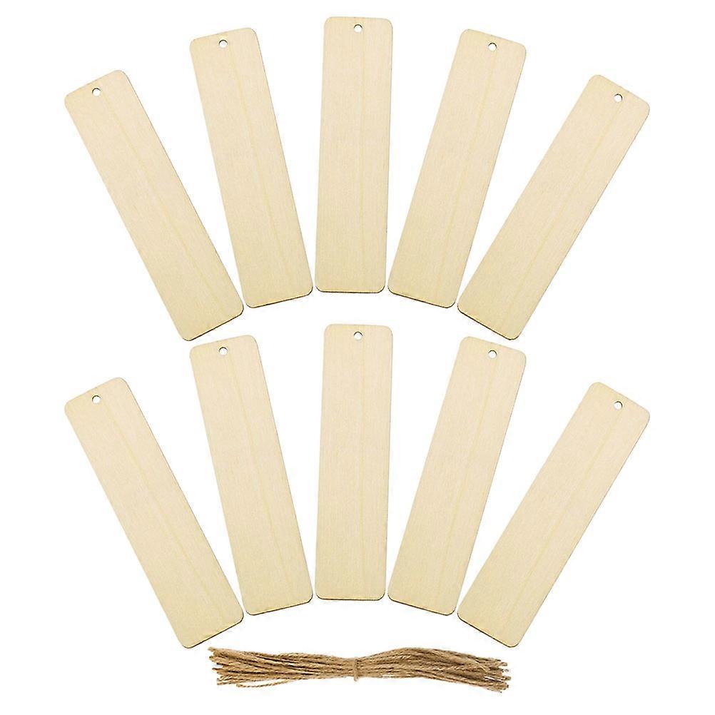 12.00X3.20X0.20CM Wooden Tags For Crafting DIY And Painting Ideal For 10Pcs