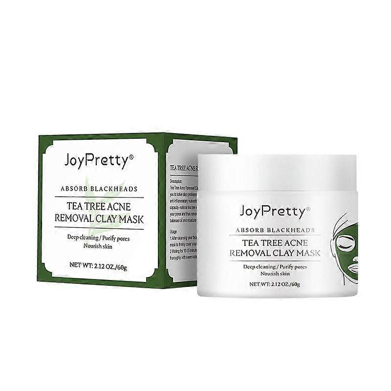 Clay Facial Masks, 60g Deep Cleansing Mask, Moisturizing Mud Mask, Pore and Blackhead Cleanser, Moisturizing and Purifying to Regulate Water-Oil Balan