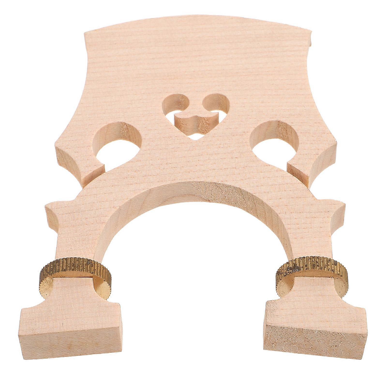 European Maple Wood Adjustable Cello Bridge for Low and Tall Models – Enhanced Sound Performance and Comfort for Schools and Music Training