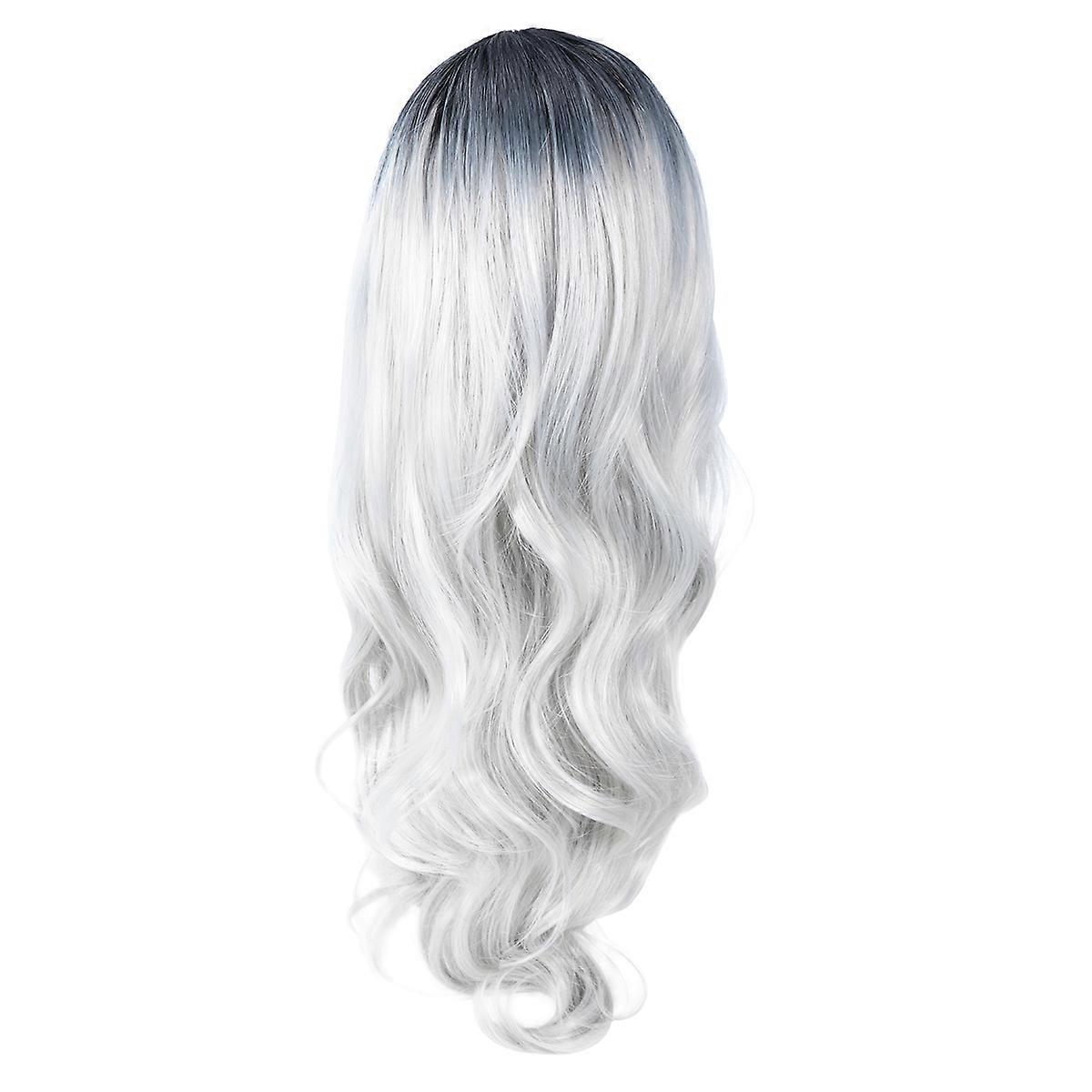 Lolita Style Grey Wig With Bangs Perfect For Daily Use And Parties 1Set