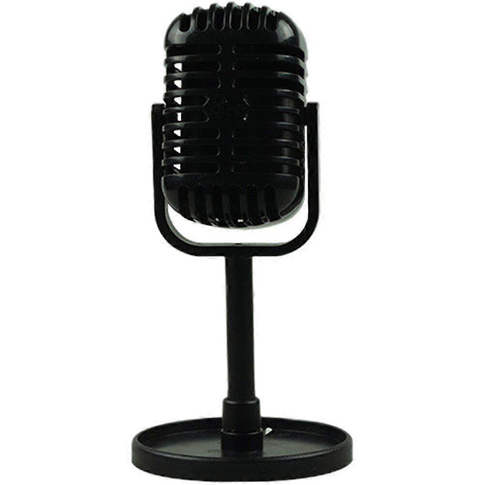 Simulation Microphone Props Retro Faux Microphone Ornaments For Karaoke Prop And Home Decoration