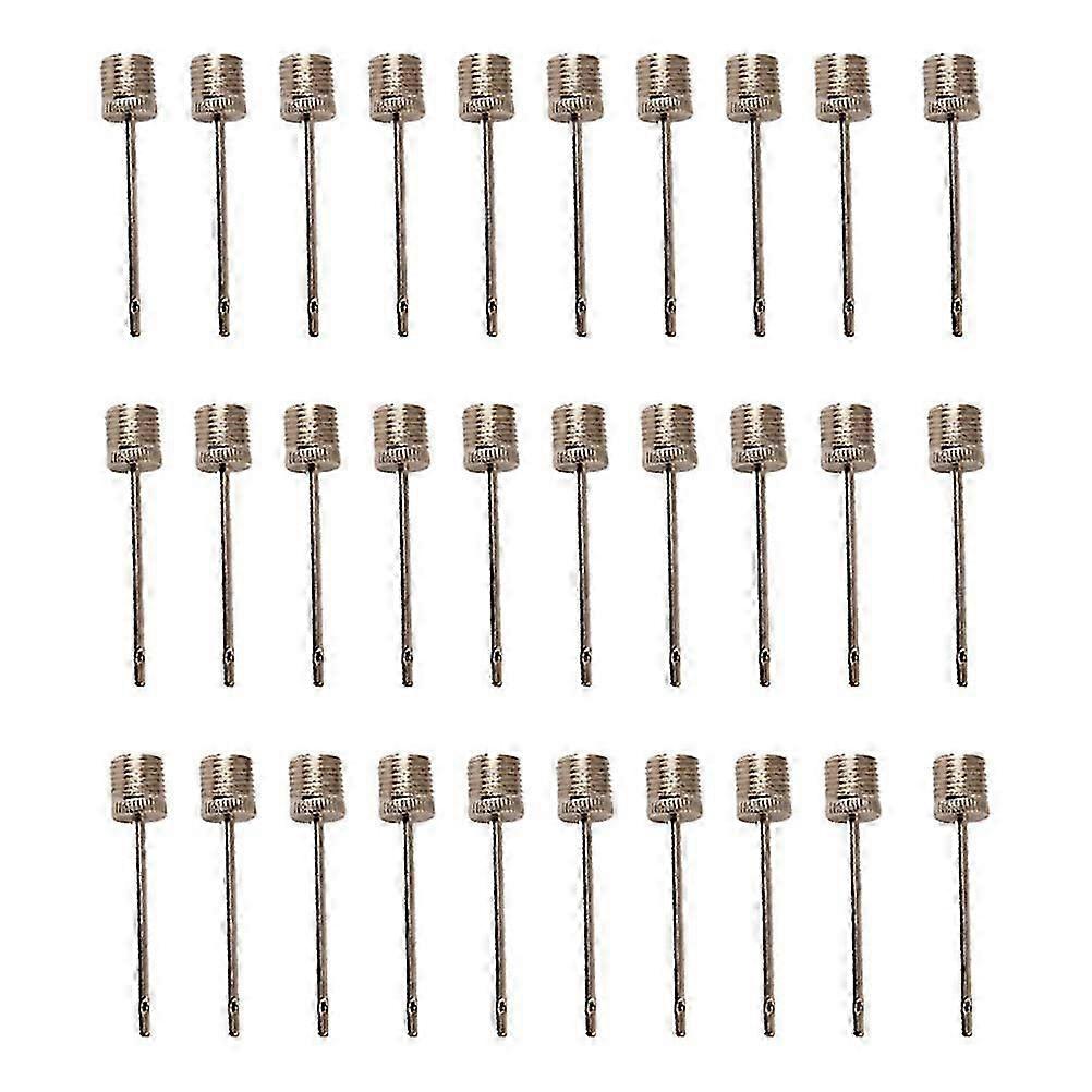 انكماش إبرة مضخة الكرة الرياضية لإبر تضخم كرة القدم فضي 120 مجموعة