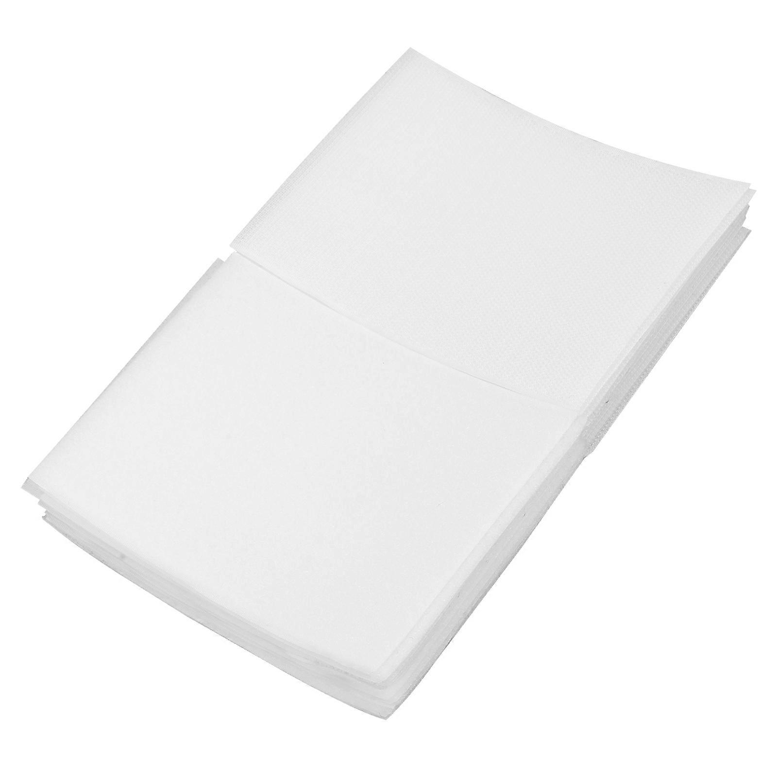 12 Pairs of White Hook Loop Strips for Home Use Strong Adhesive Nylon Polyester Carpet Tapes