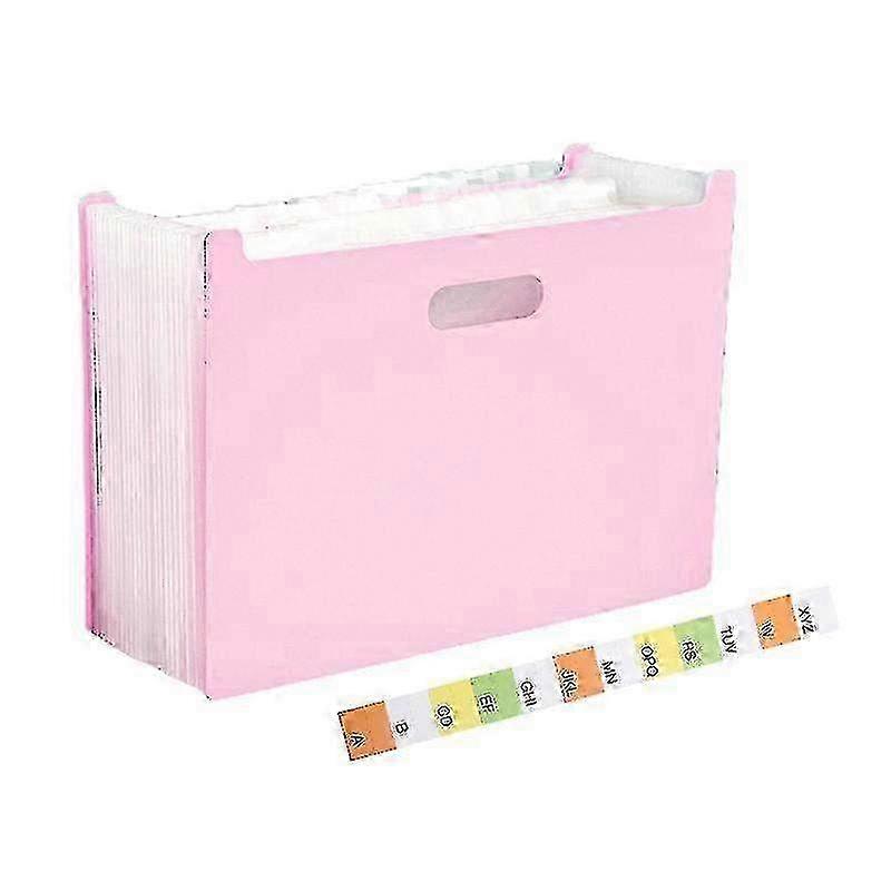 Expandable Accordion Folder A4 File Folder Document Organizer Max 2000 SheetsPink SZRH A-M